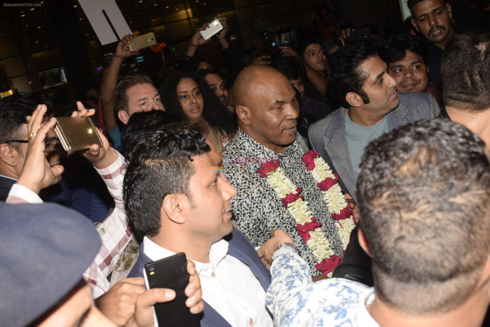 Mike Tyson arrive in Mumbai Airport on 27th Sept 2018