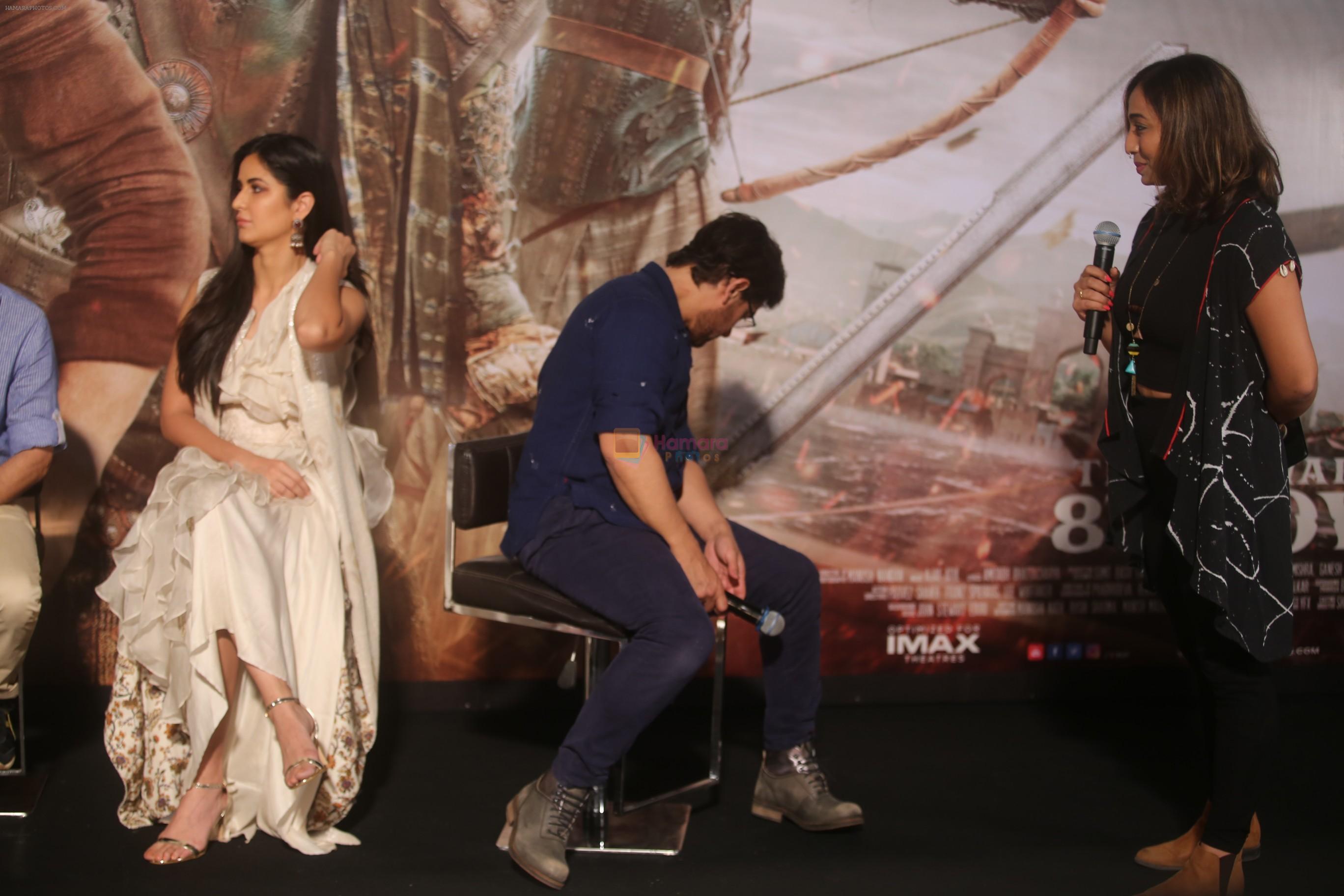 Aamir Khan, Katrina Kaif at the Trailer launch of film Thugs of Hindustan at Imax Wadala on 27th Sept 2018