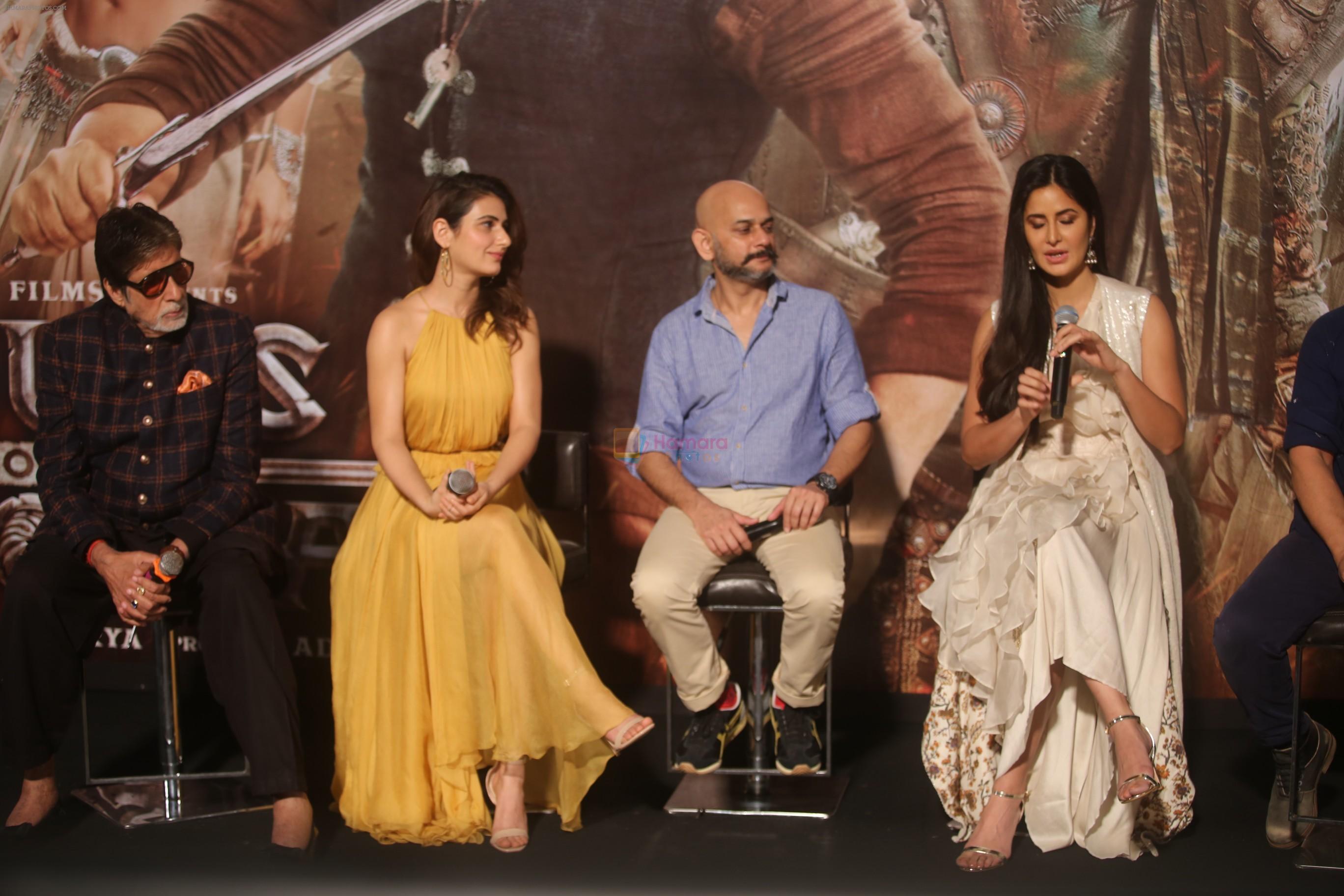 Amitabh Bachchan, Katrina Kaif and Fatima Sana Shaikh, Vijay Krishna Acharya at the Trailer launch of film Thugs of Hindustan at Imax Wadala on 27th Sept 2018