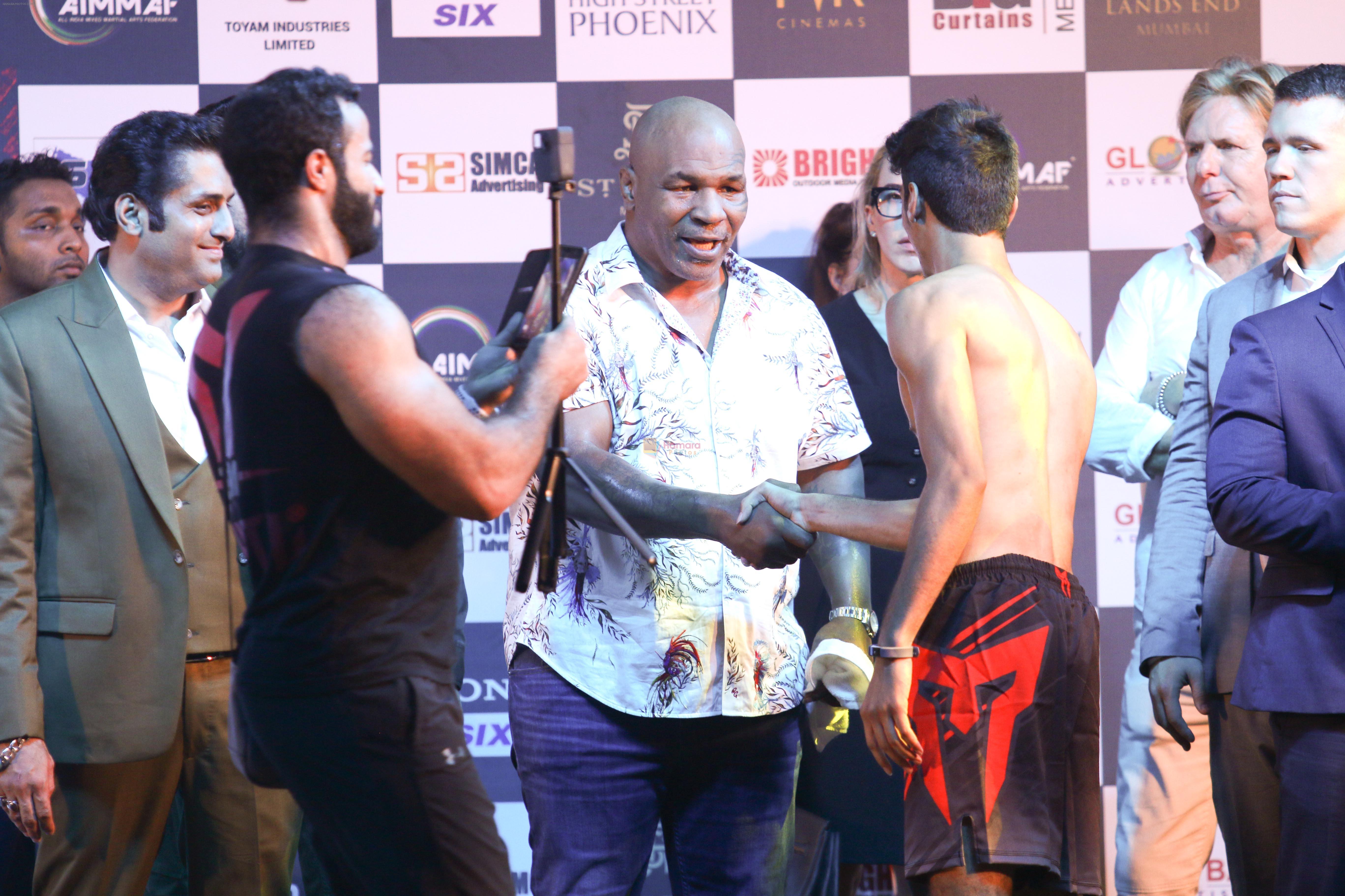 Mike Tyson At The Press Conference Of Kumite 1 League At St Regis Hotel In Mumbai on 28th Sept 2018