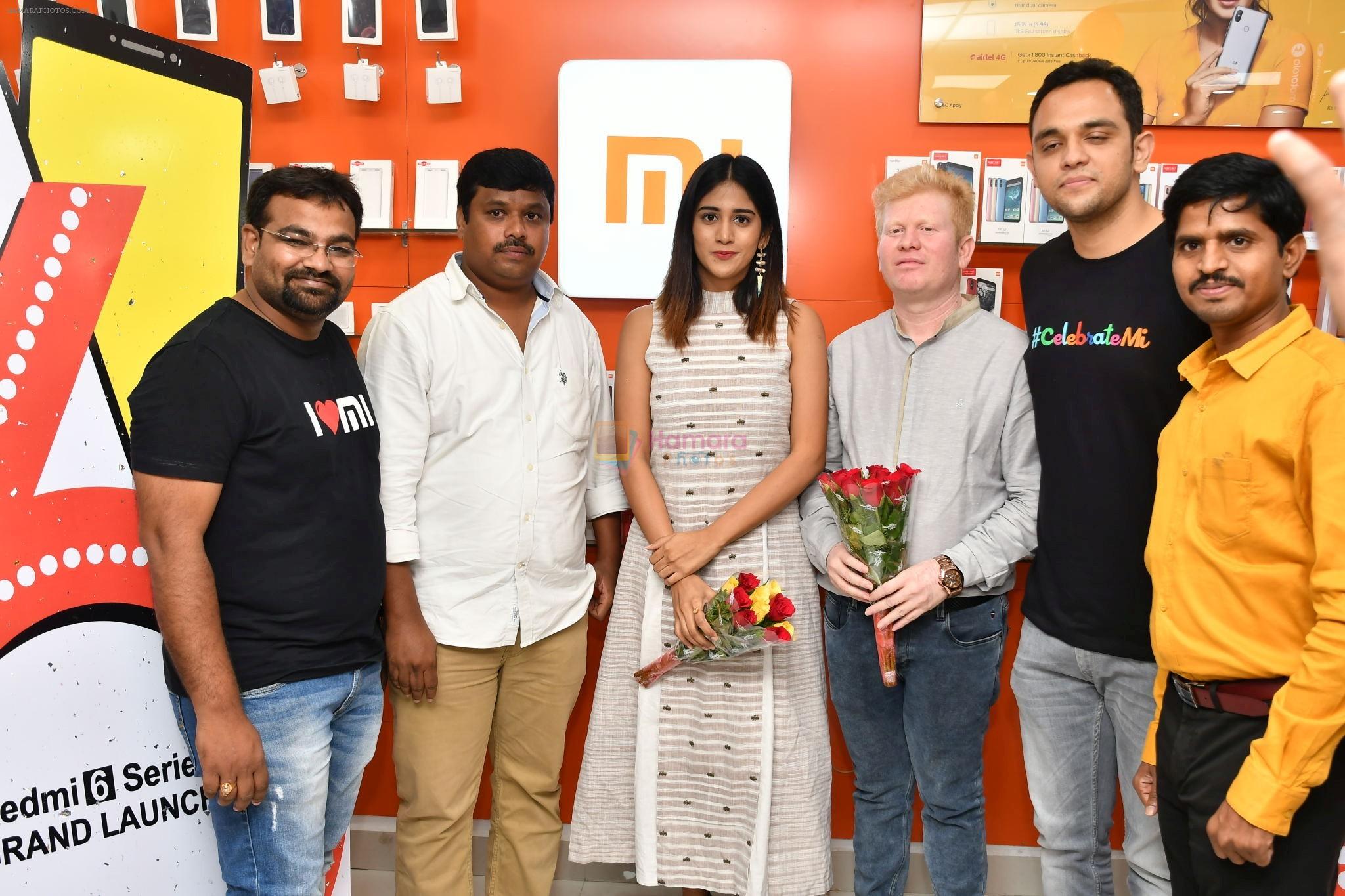 Chandini Chowdary at the launch of RedMi 6 Mobile Offline at Cellbay showroom-Gachibowli Branch on 30th Sept 2018