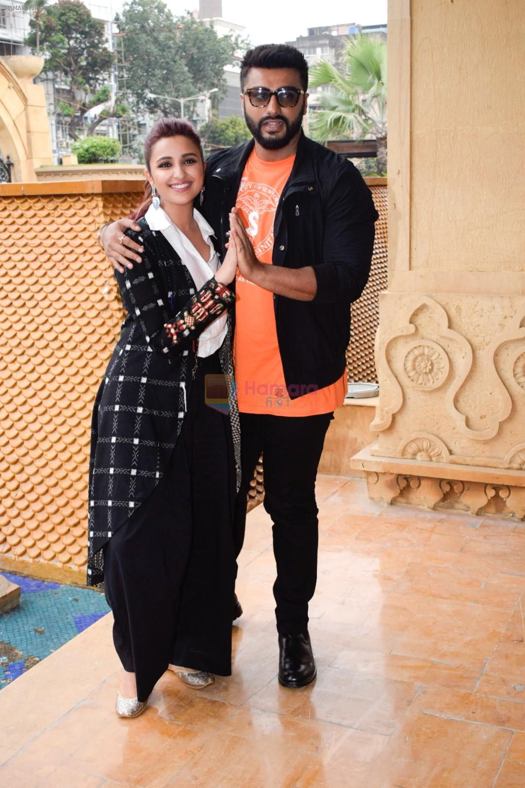 Arjun Kapoor, Parineeti Chopra during the media interactions of film  Namaste England in jw marriott juhu on 5th Oct 2018 / Parineeti Chopra -  Bollywood Photos, image size:1080x1620