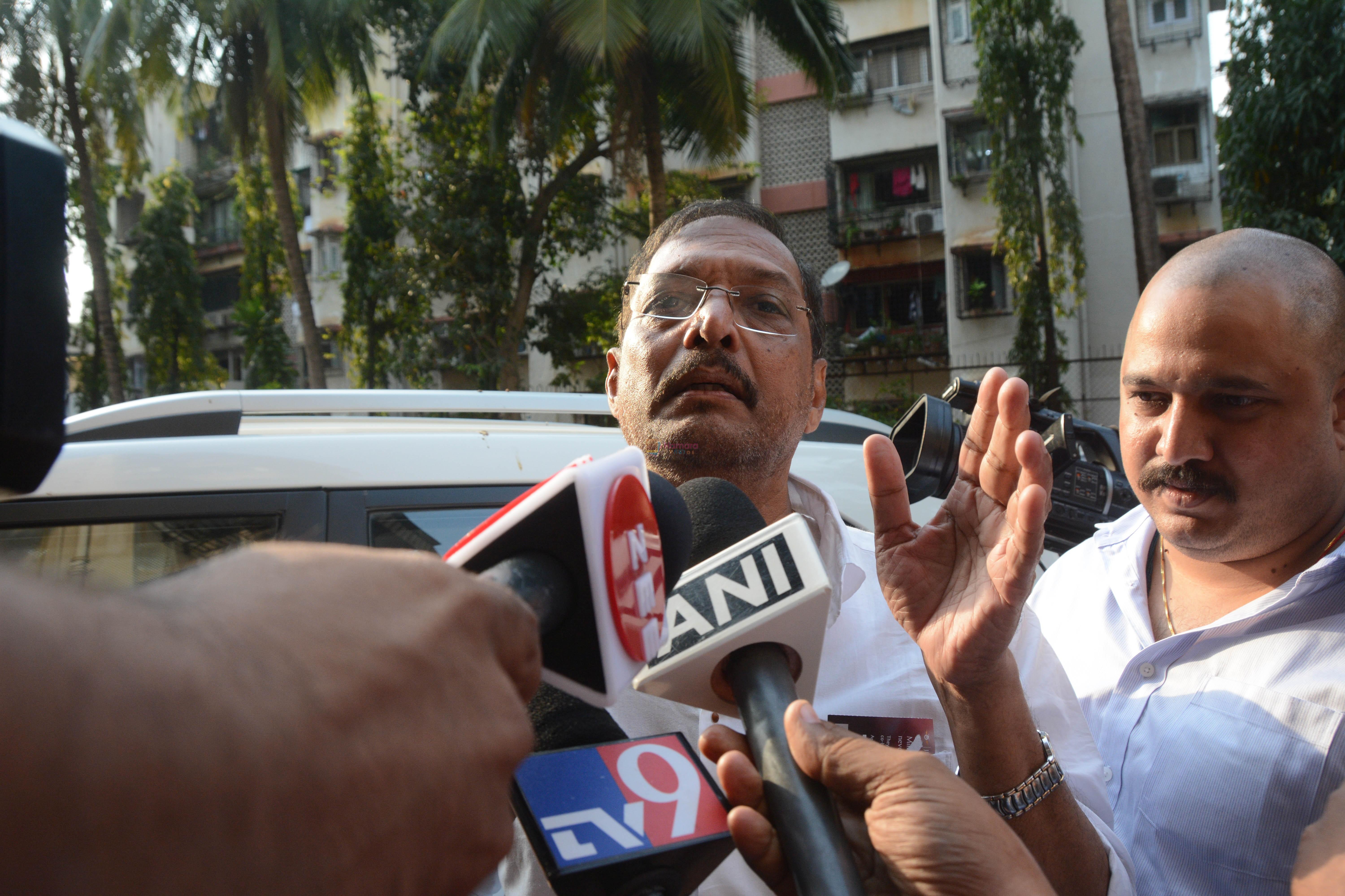 Nana Patekar At His Residence Andheri on 7th Oct 2018