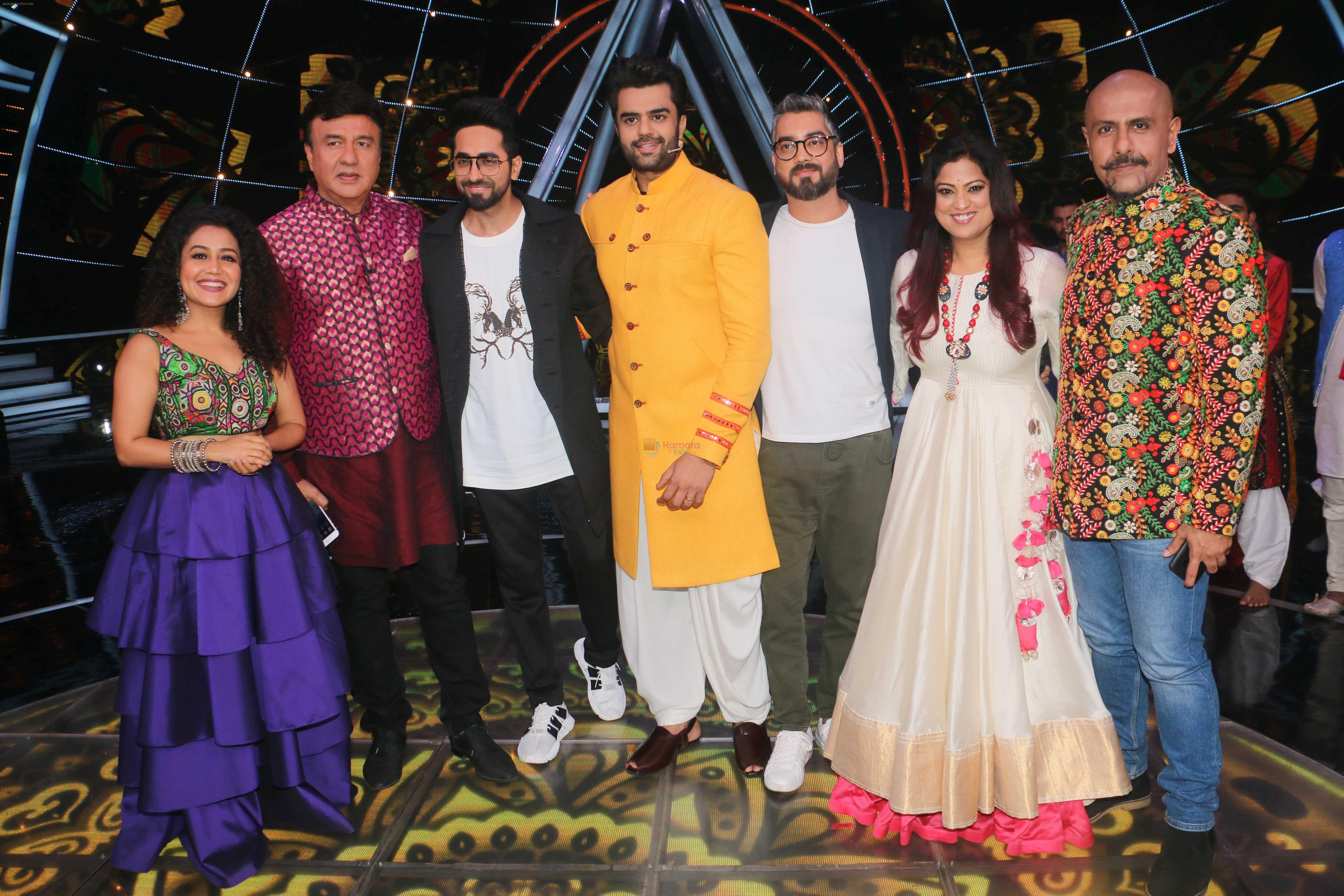 Ayushman Khurana  on Indian Idol set at Yashraj studio in andheri on 8th Oct 2018