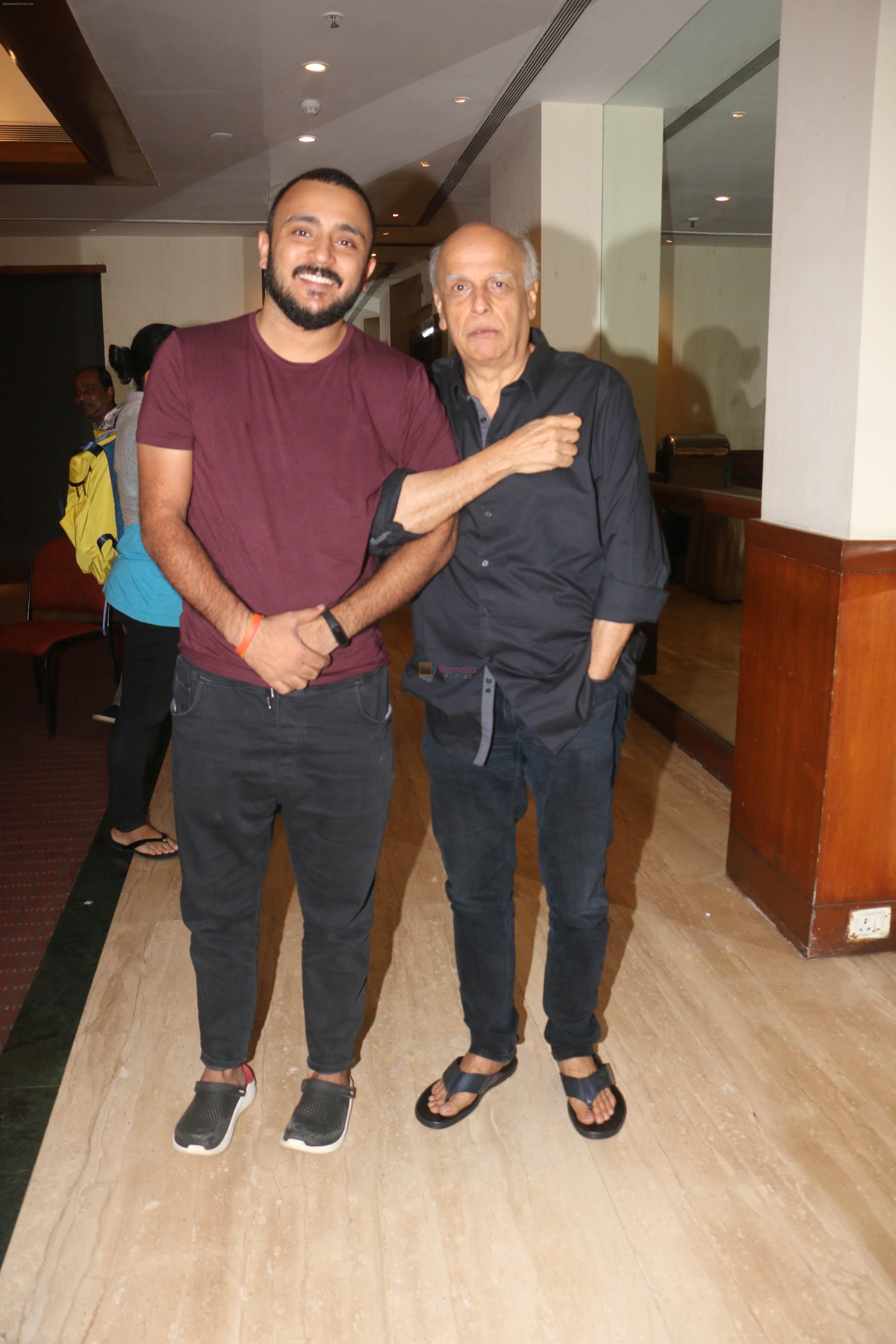Mahesh Bhatt, Pushpdeep Bhardwaj at Media interactions for the film Jalebi at Raheja Classic club andheri on 8th Oct 2018