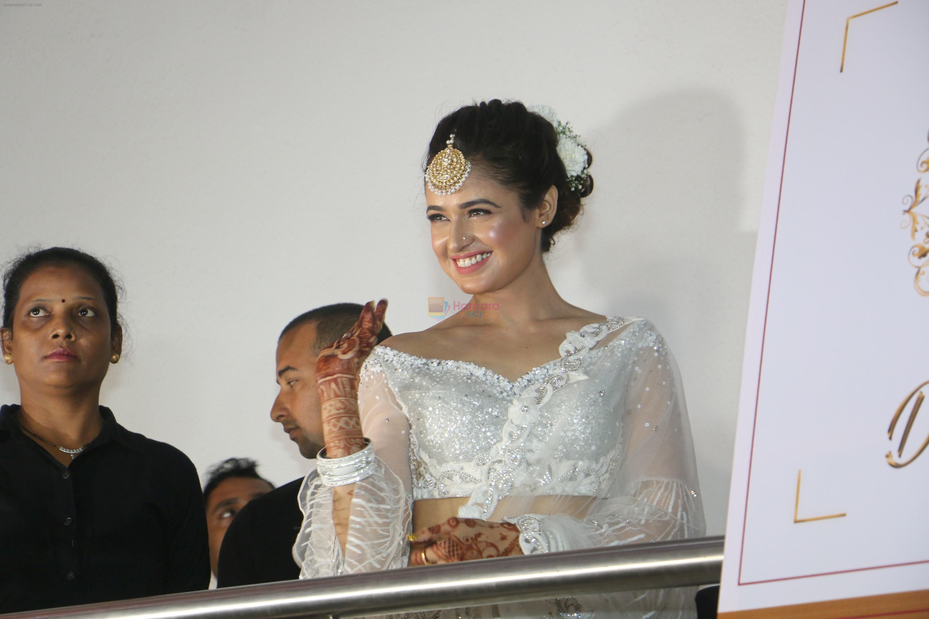 Yuvika Chaudhary at the Red Carpet Of The Sangeet Of Yuvika Chaudhary And Prince Narul on 11th Oct 2018