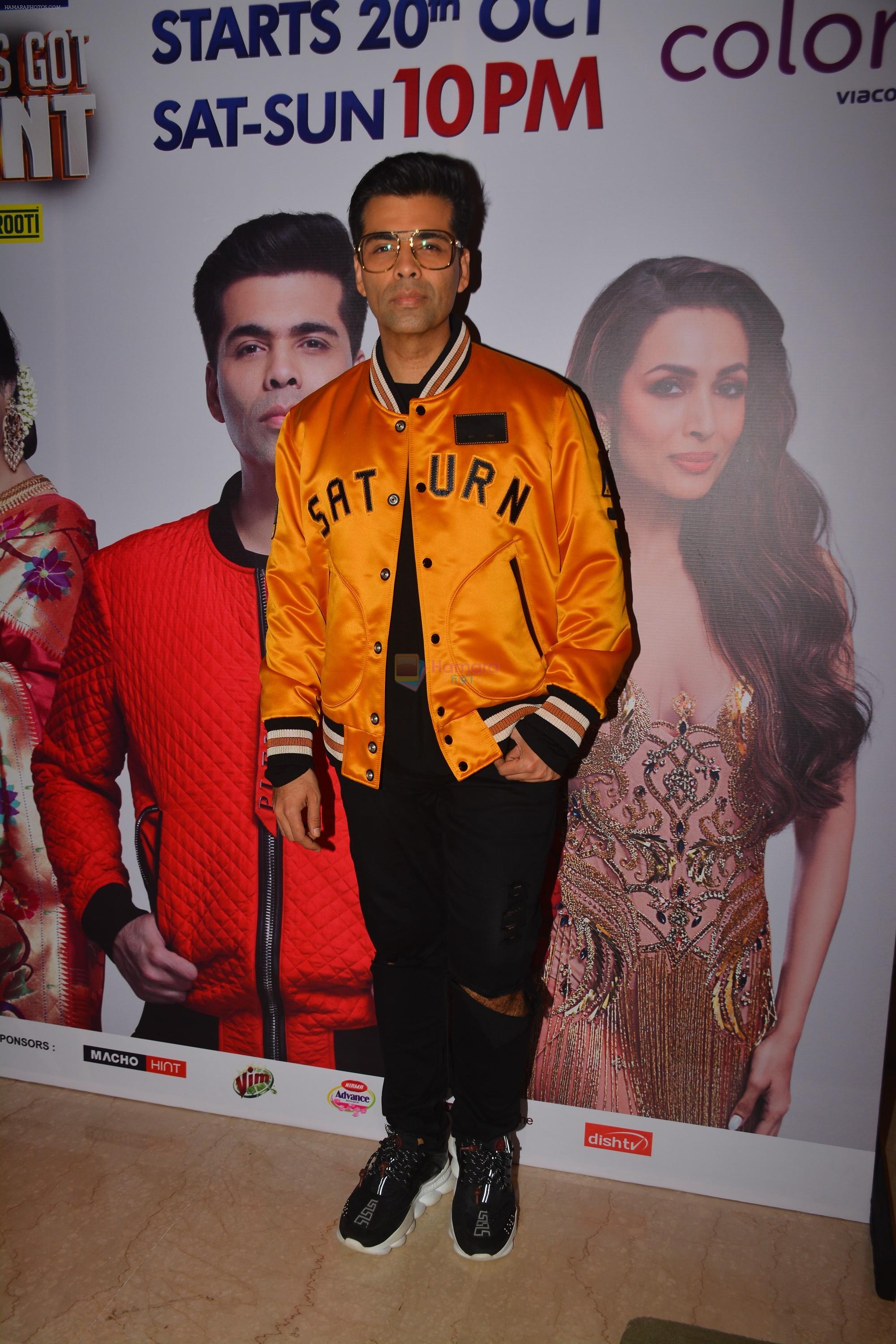 Karan Johar at the Launch of India's got talent in Trident bkc on 14th Oct 2018