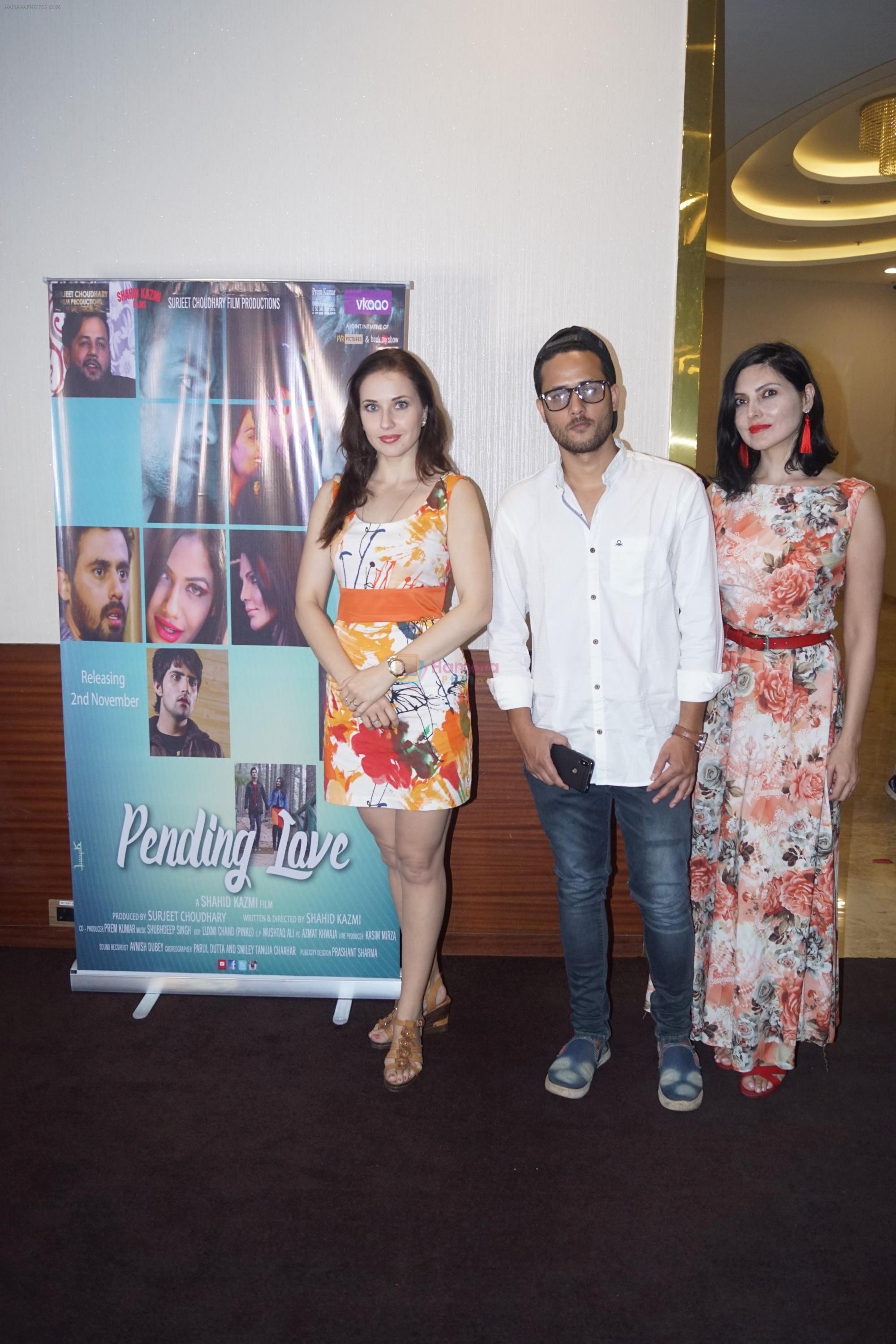 at the Trailer launch of hindi film Pending Love on 16th Oct 2018