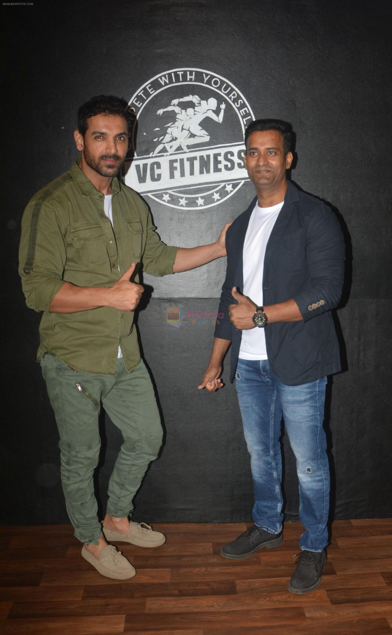 John Abraham at the launch of Vinod Channa's VC Fitness in khar on 18th Oct 2018