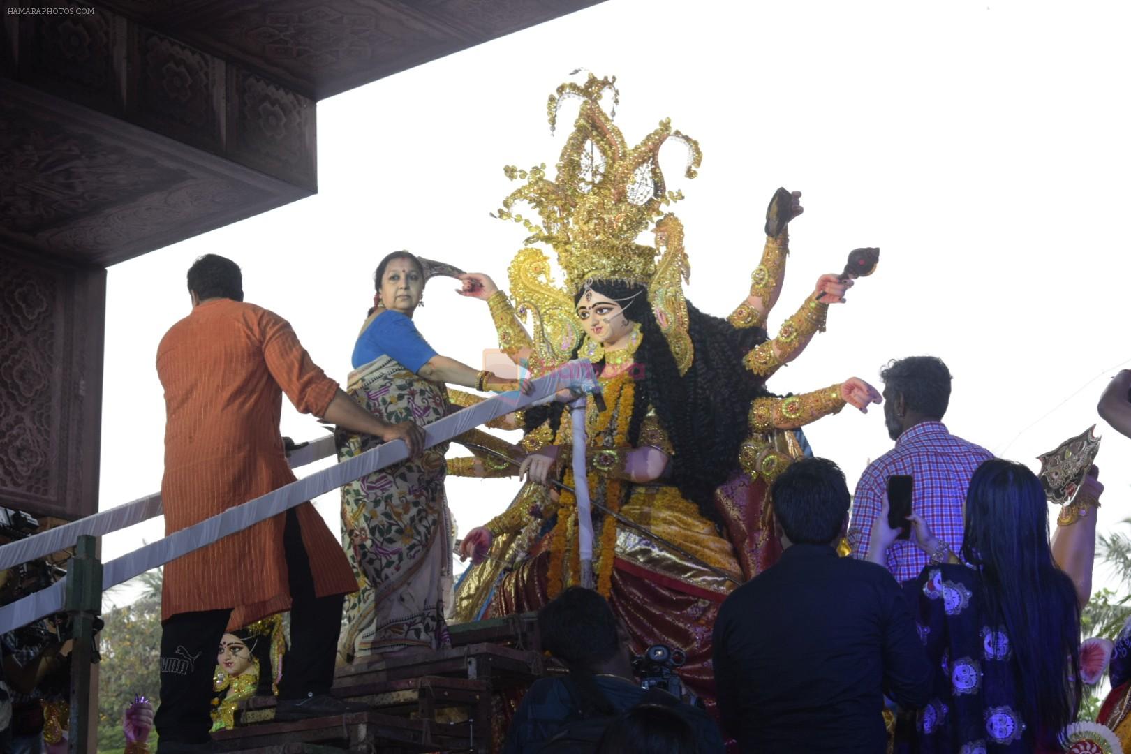 at Sindur Khela at North Bombay Sarbojanin Durga Puja in vile Parle on 19th Oct 2018