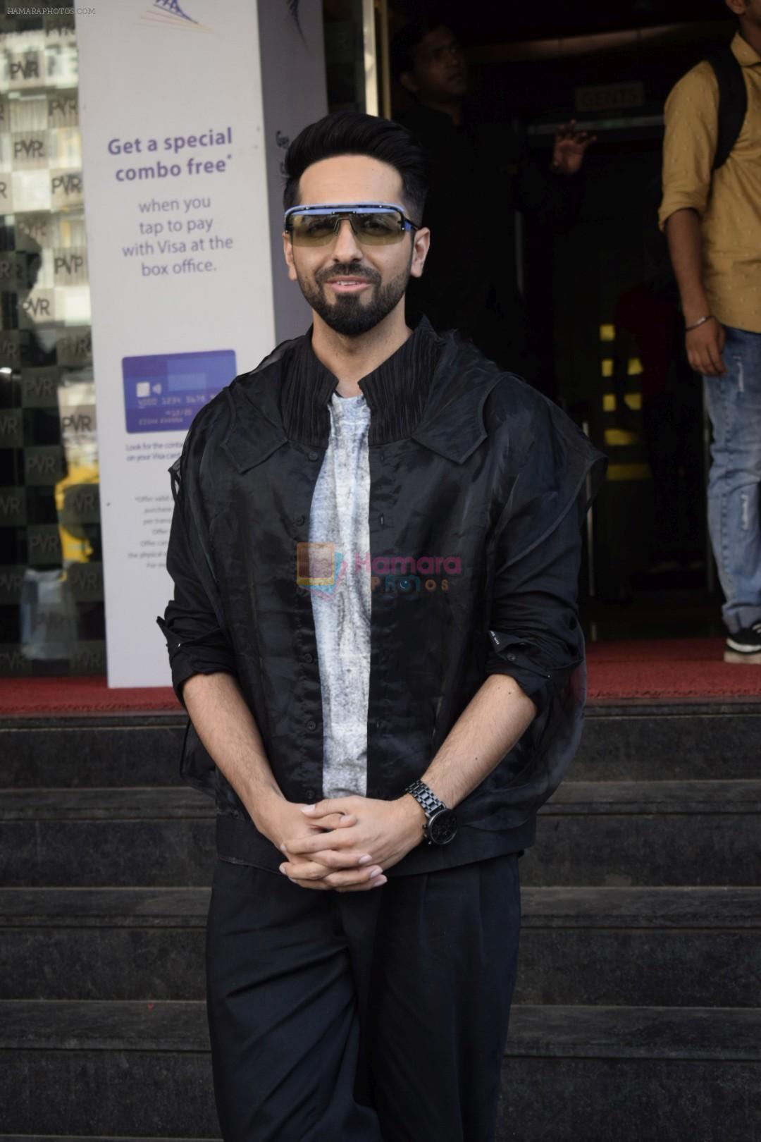 Ayushmann Khurrana at the promotion of film Badhaai Ho in Pvr Ecx In Andheri on 19th Oct 2018