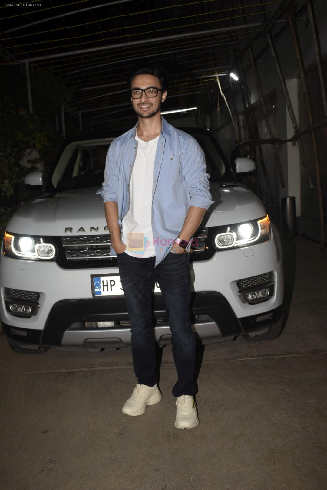 Aayush Sharma at the Screening of Film Andhadhun in Sunny Sound Juhu on 22nd Oct 2018