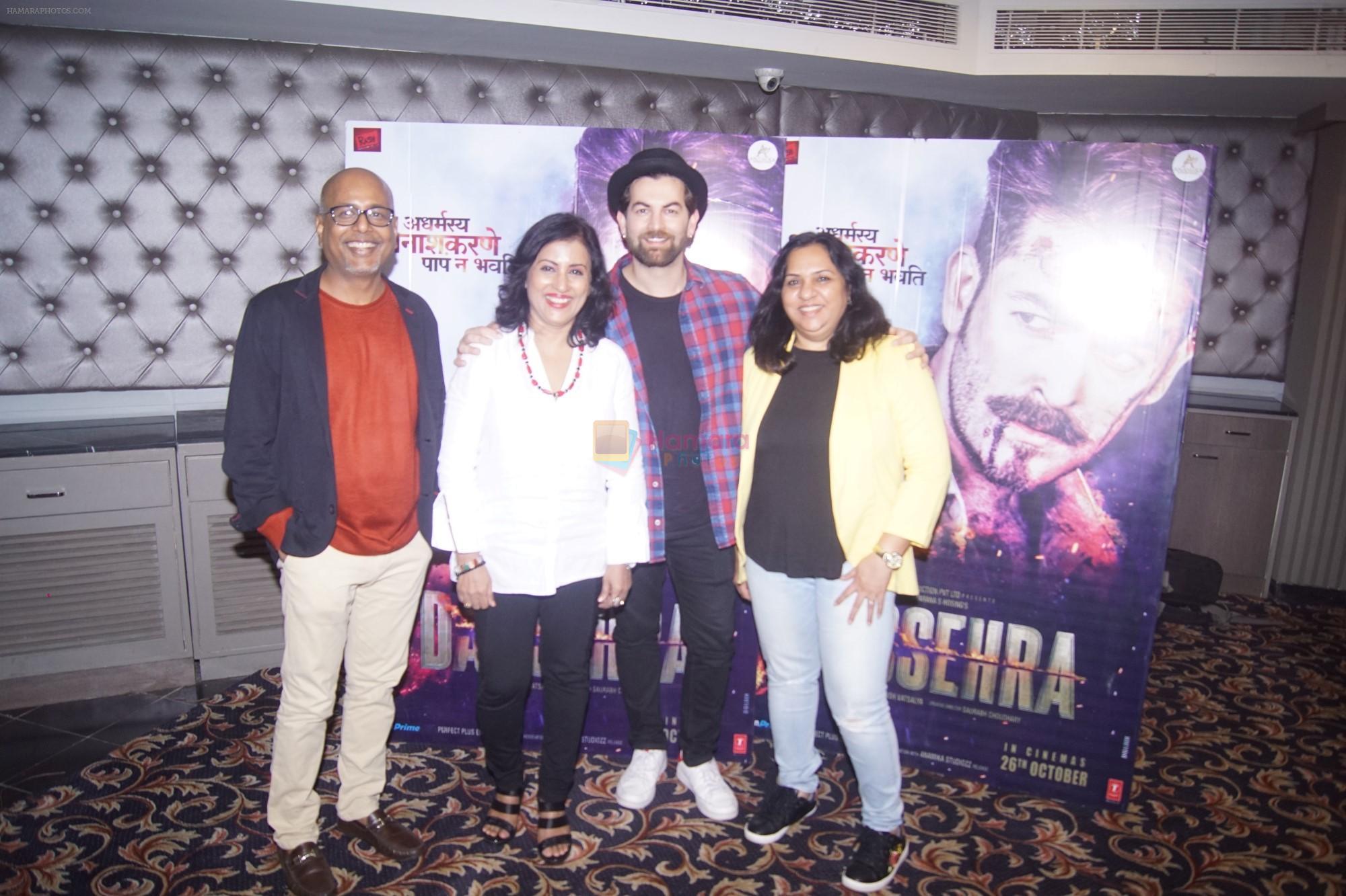 Neil Nitin Mukesh, Aparna Hoshing, Madhushree at the promotion of film Dassehra on 24th Oct 2018