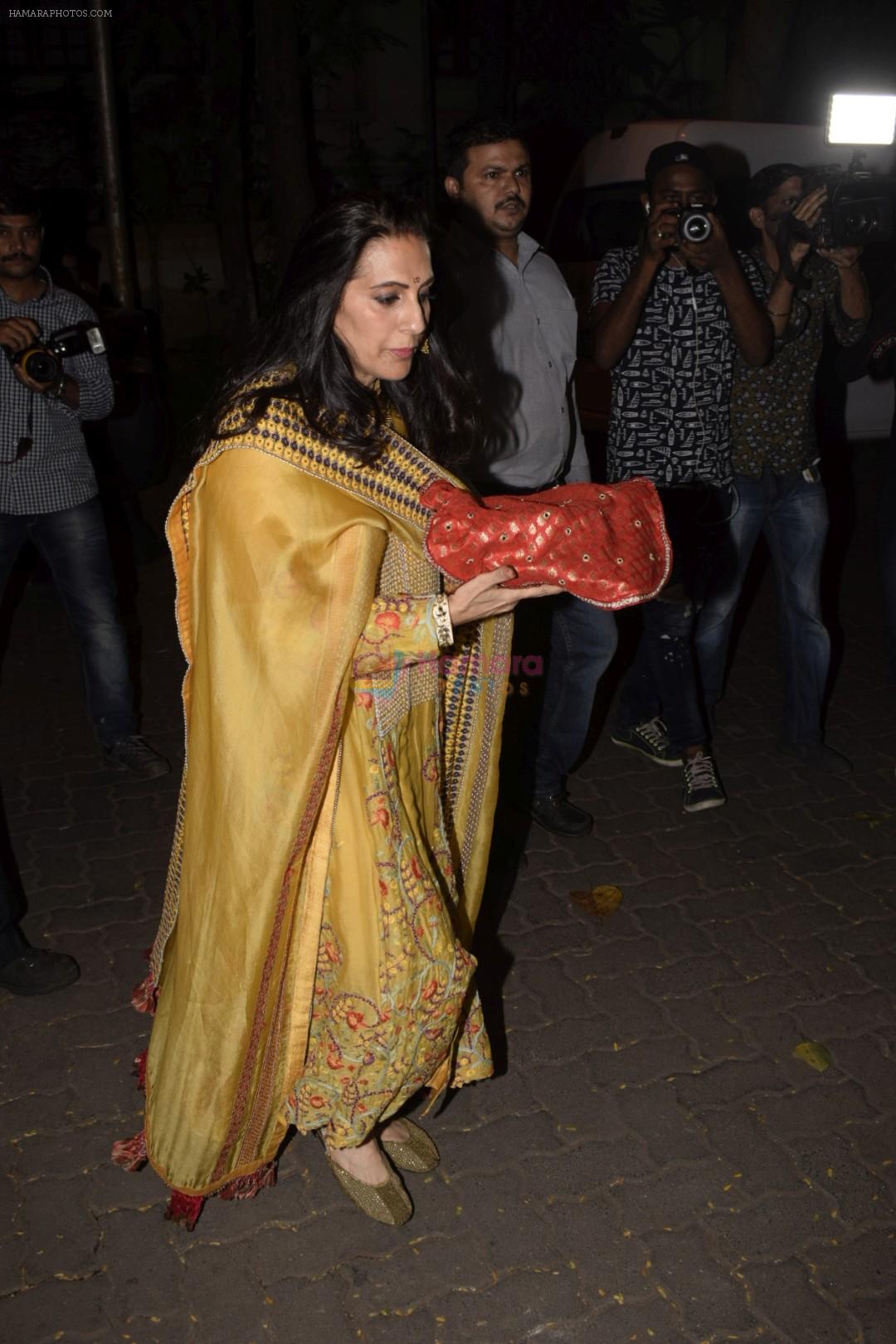 spotted at Anil Kapoor's house for Karvachauth celebration in Juhu on 27th Oct 2018
