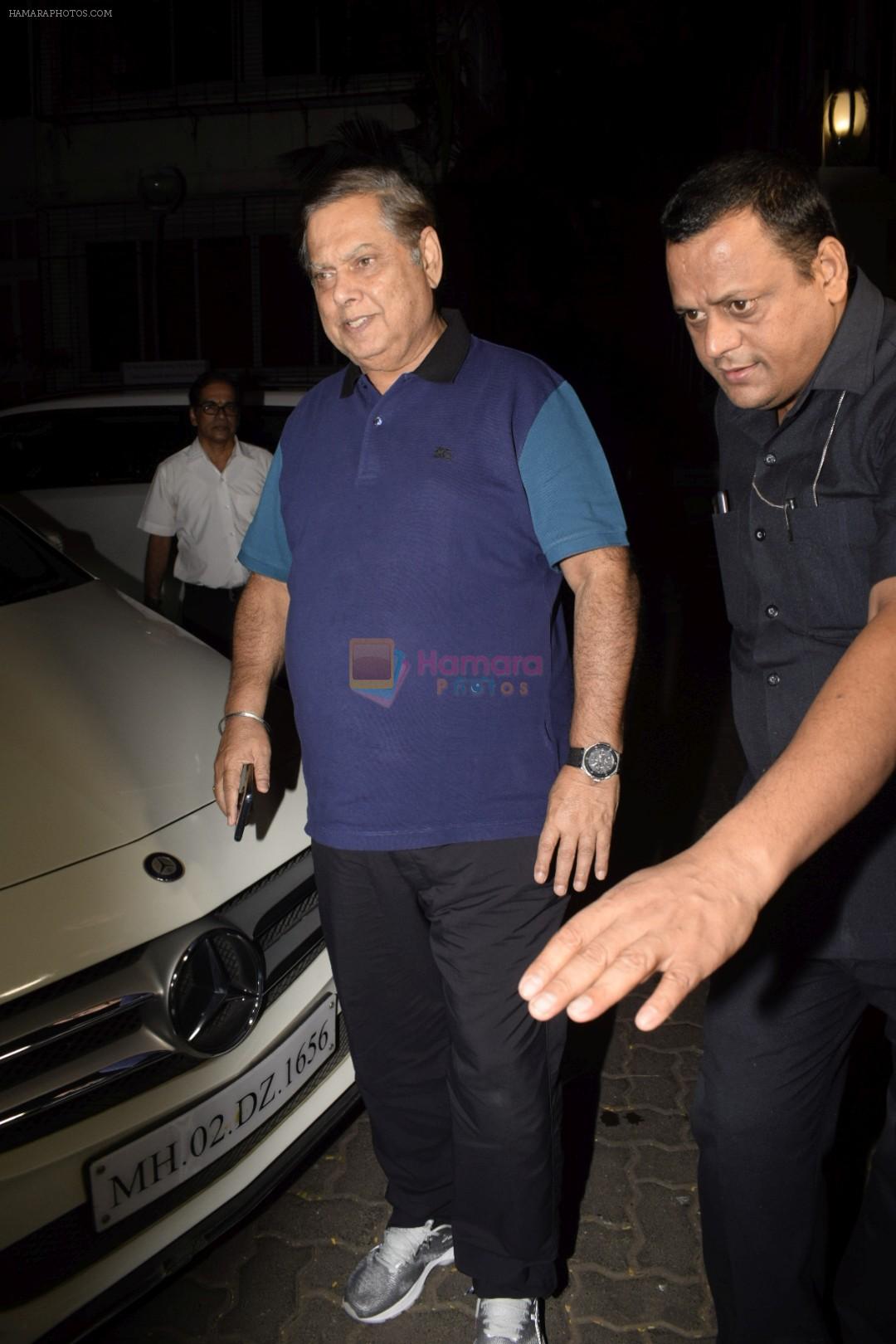 David Dhawan spotted at Anil Kapoor's house for Karvachauth celebration in Juhu on 27th Oct 2018