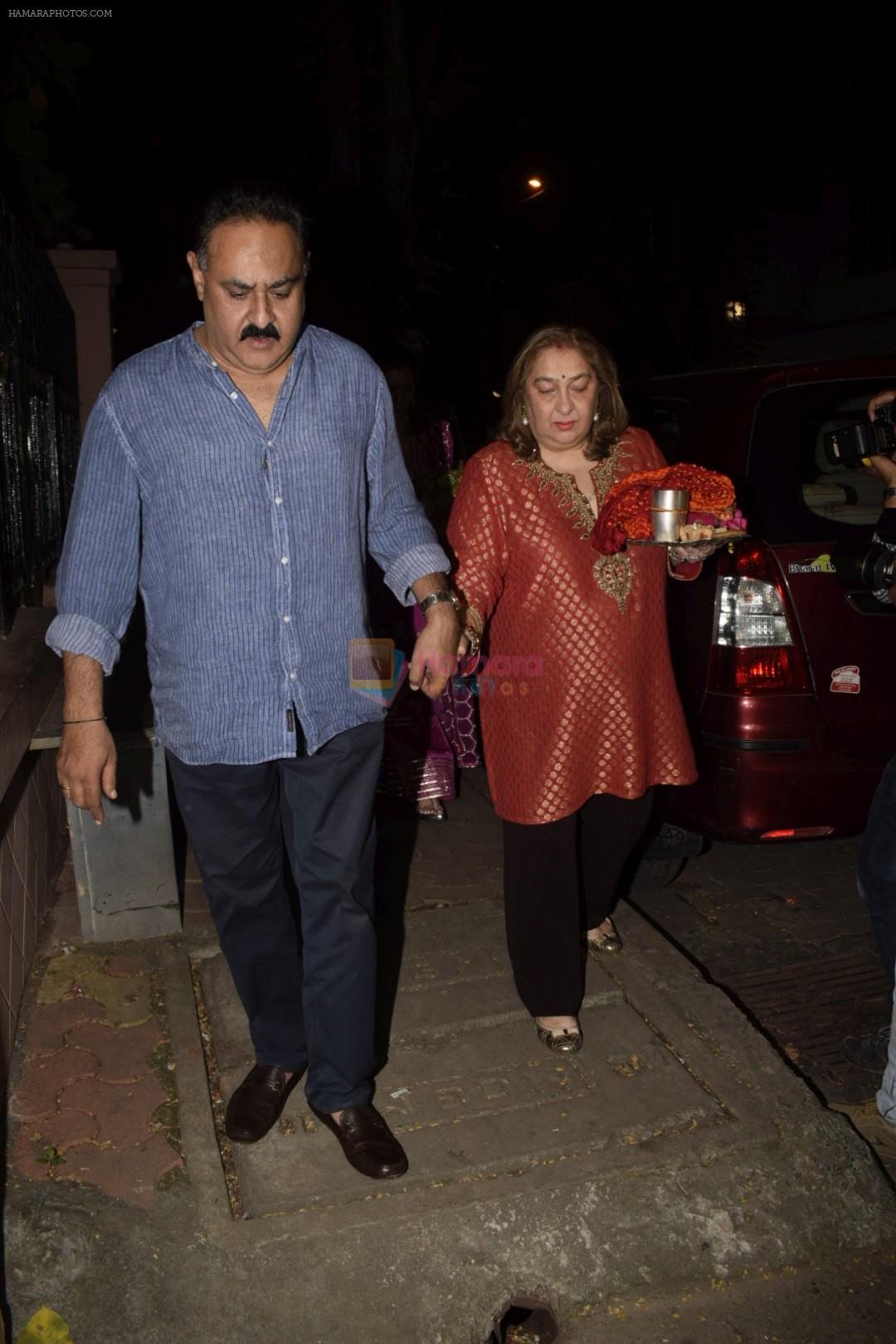 Rima Jain spotted at Anil Kapoor's house for Karvachauth celebration in Juhu on 27th Oct 2018