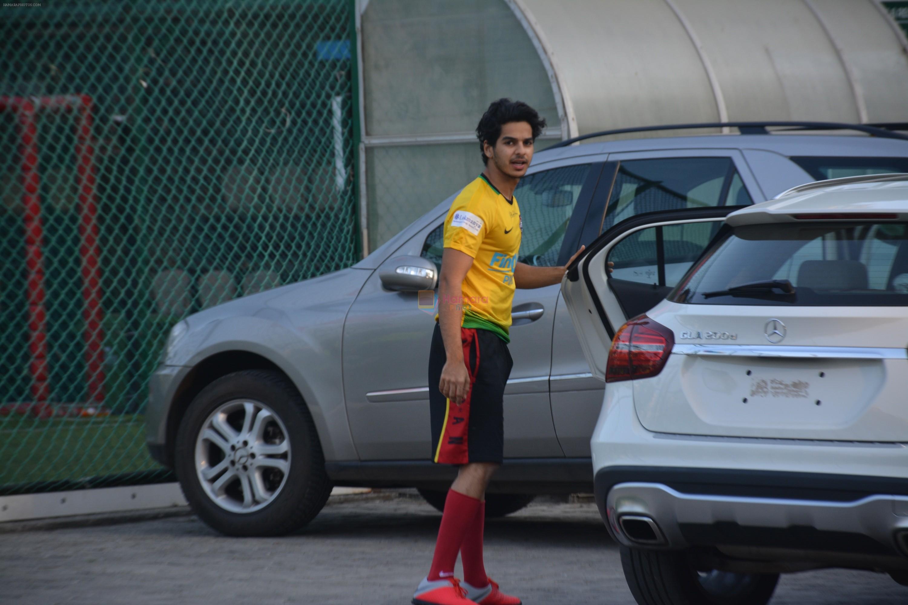 Ishaan Khattar spotted at football ground in bandra on 4th Nov 2018