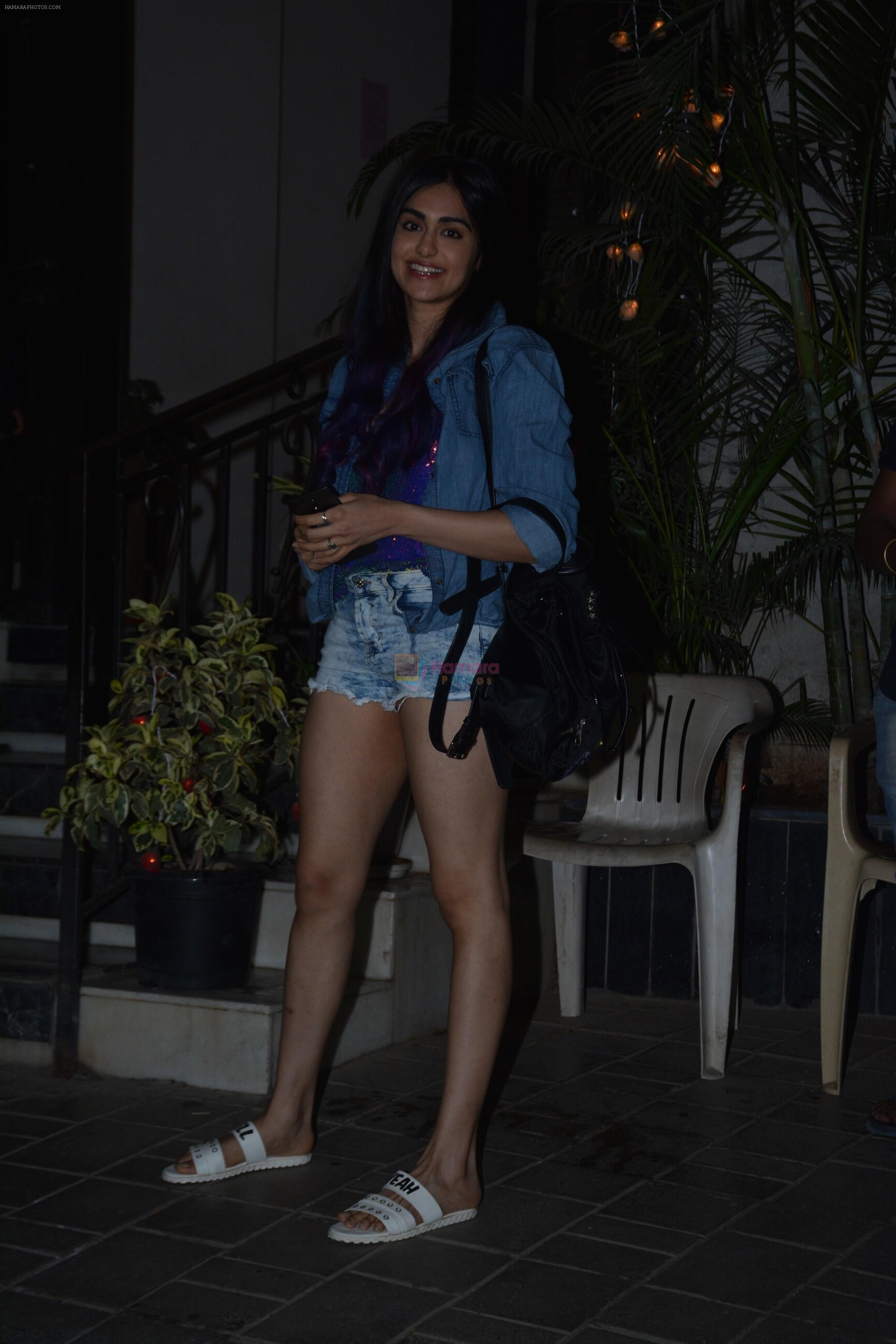 Adah Sharma at Sushant Singh Rajput's party at his house in bandra on 3rd Nov 2018