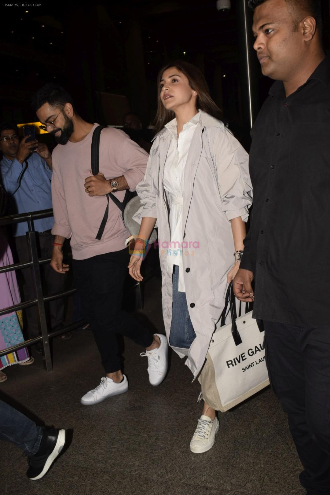 Virat Kohli, Anushka Sharma spotted at airport on 11th Nov 2018