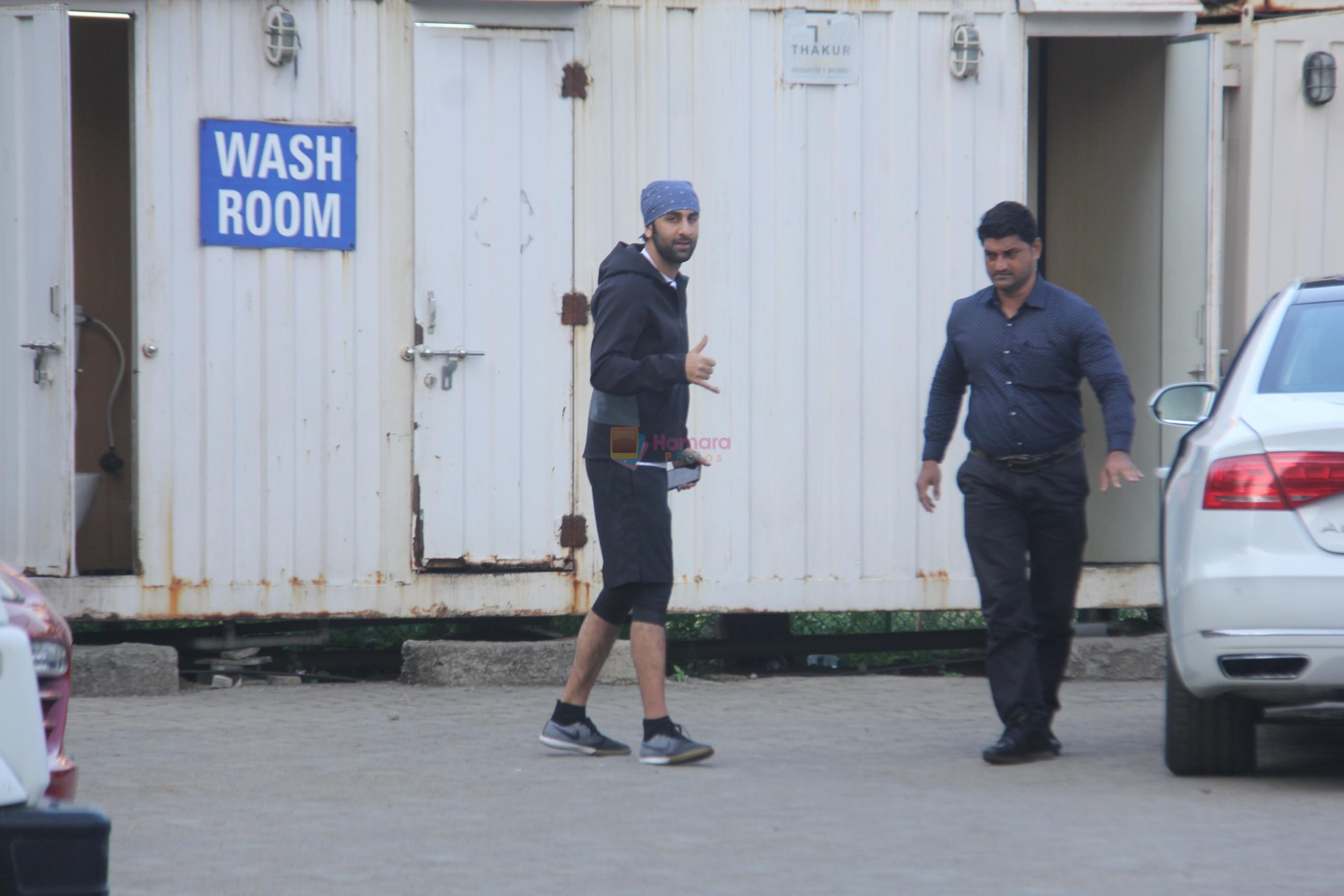 Ranbir Kapoor spotted at football ground in bandra on 11th Nov 2018