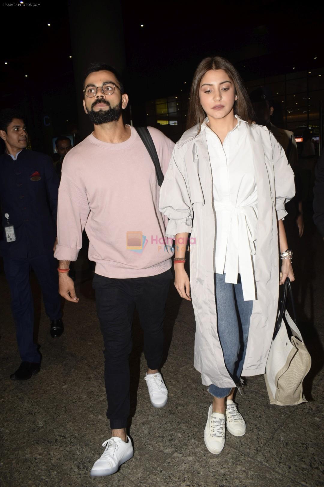 Virat Kohli, Anushka Sharma spotted at airport on 11th Nov 2018