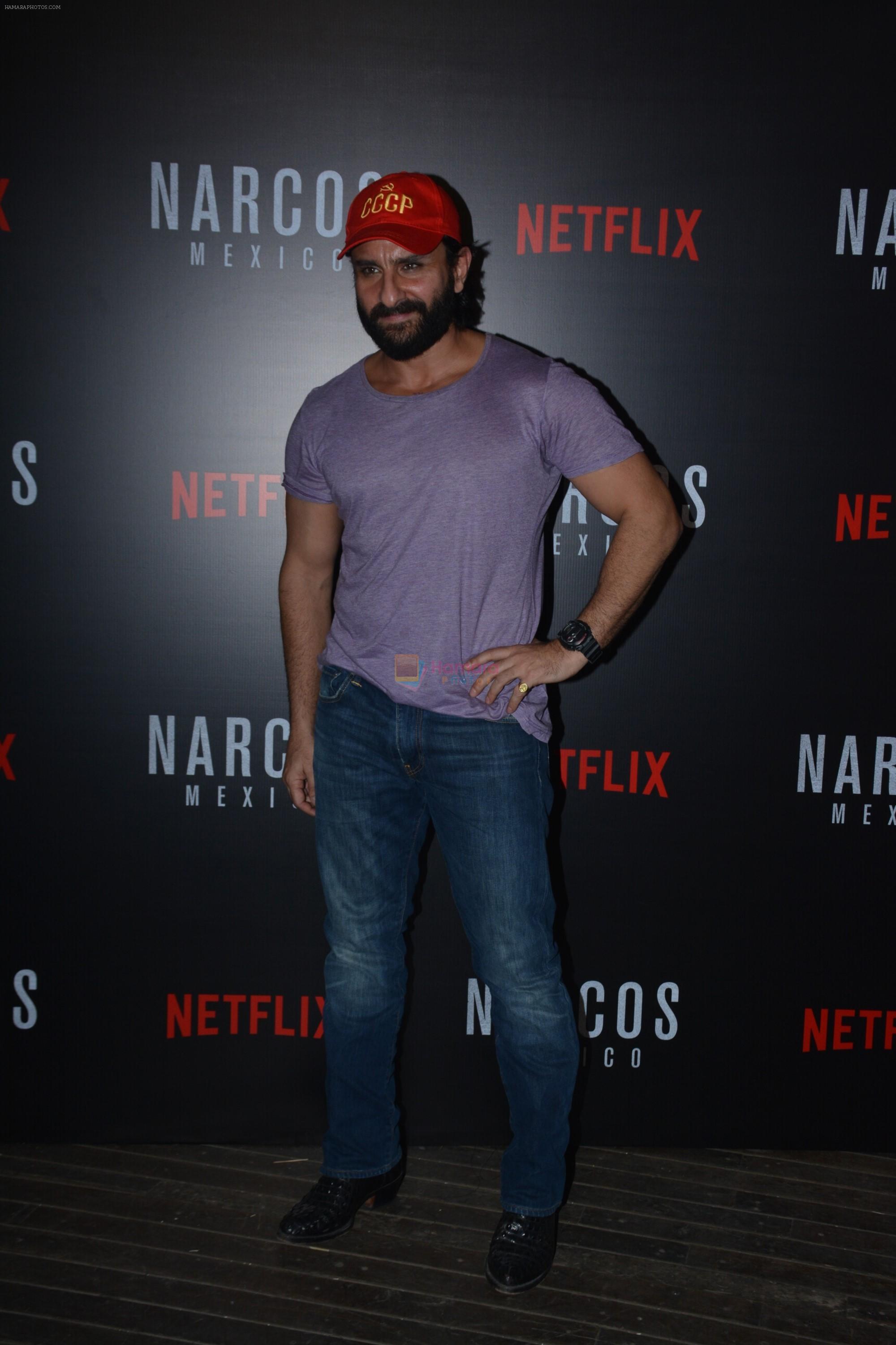 Saif Ali Khan At Meet and Greet With Team Of Webseries Narcos Mexico in Mumbai on 11th Nov 2018