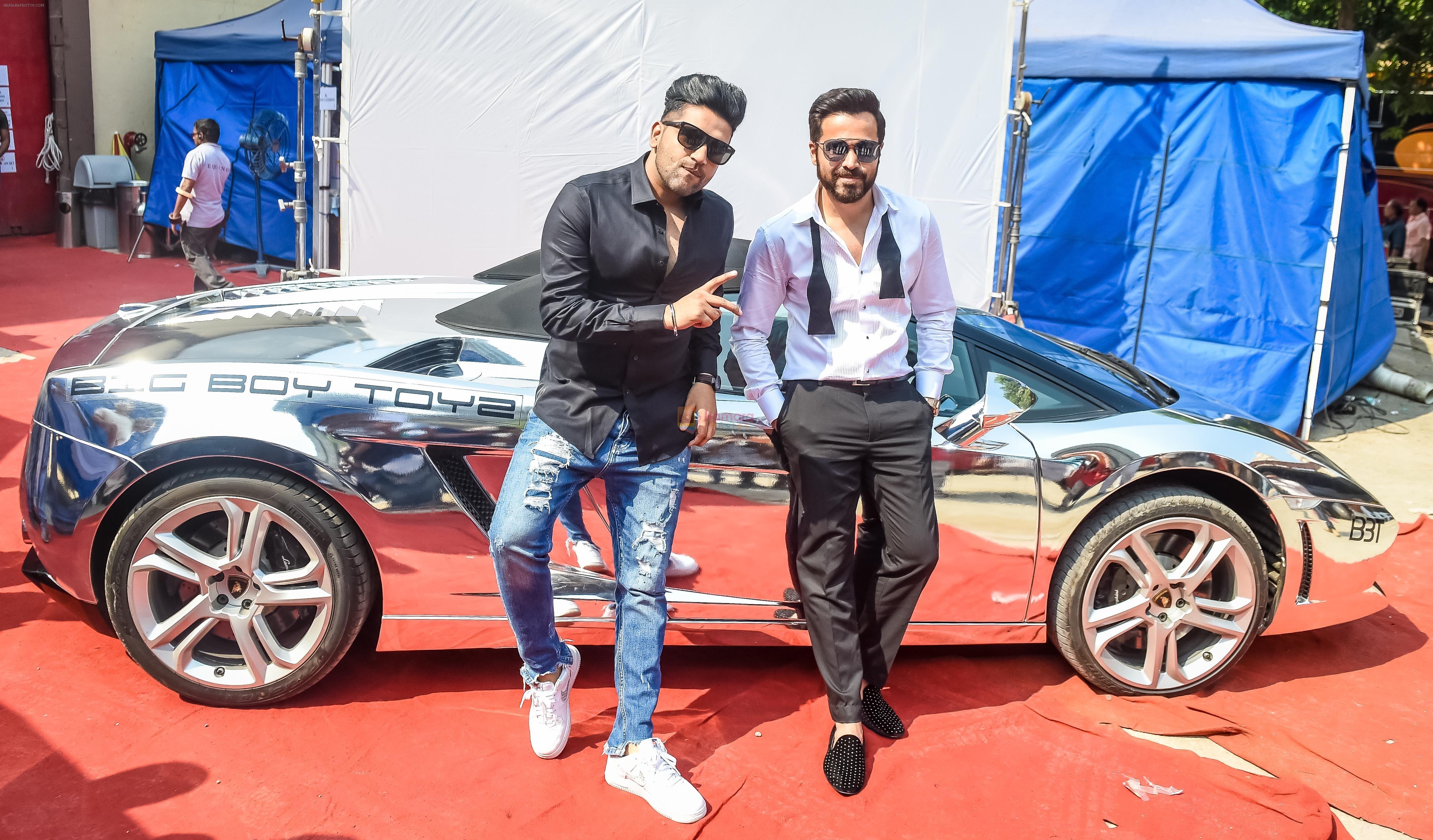 Emraan Hashmi and Guru Randhawa on sets for _Cheat India_ Promotional Song on 14th Nov 2018