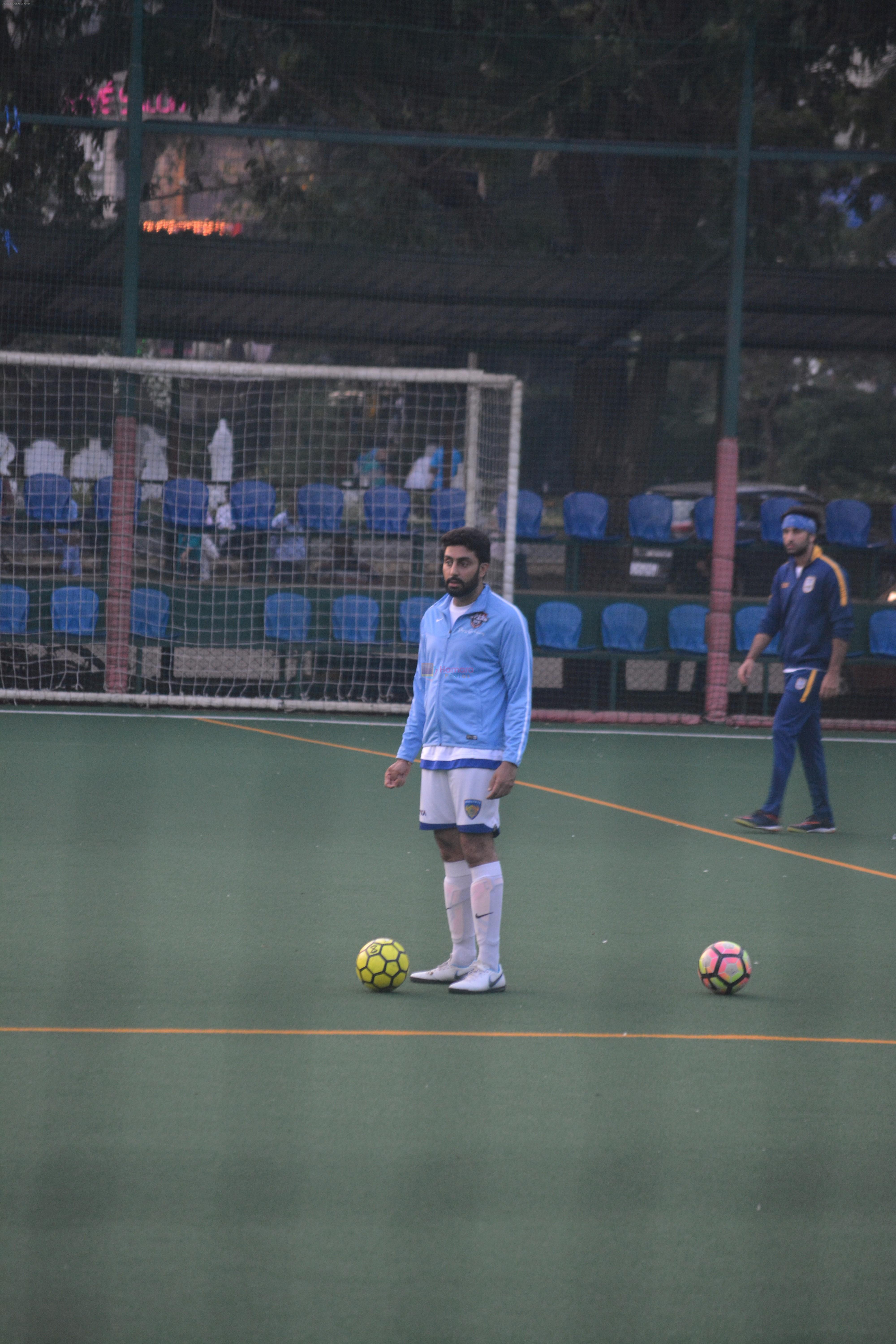 Abhishek Bachchan at  football match in bandra on 18th Nov 2018