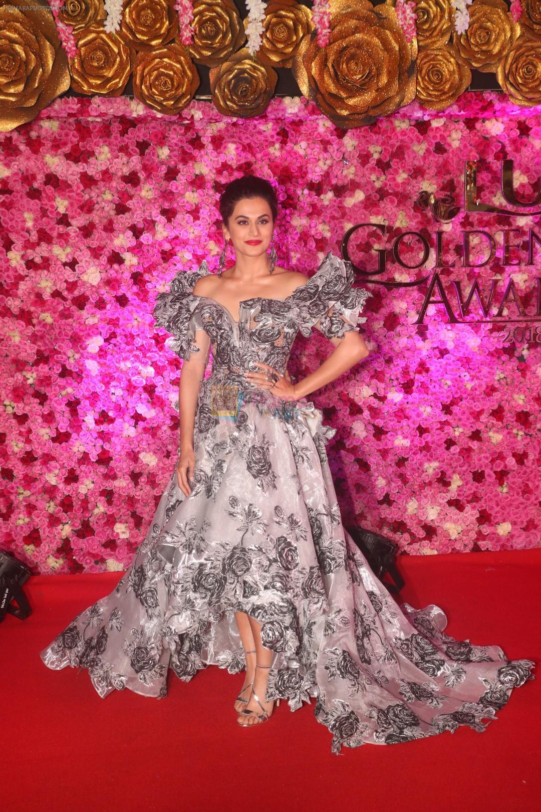Taapsee Pannu at the Red Carpet of Lux Golden Rose Awards 2018 on 18th Nov 2018