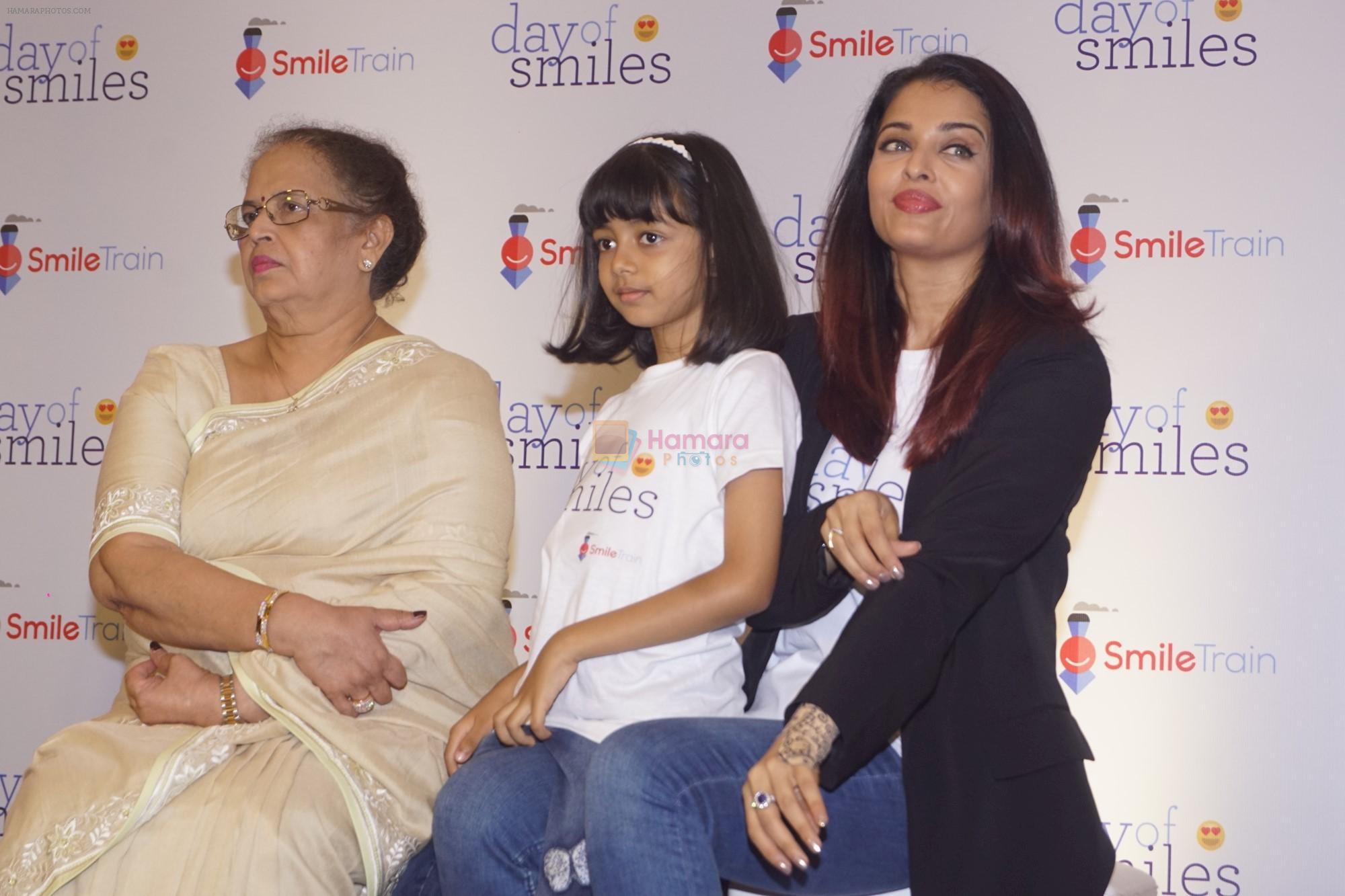 Aishwarya Rai Bacchan, Aaradhya Bachchan Celebrate Her Father's Birthday with Smile Train India NGO Kids on 20th Nov 2018
