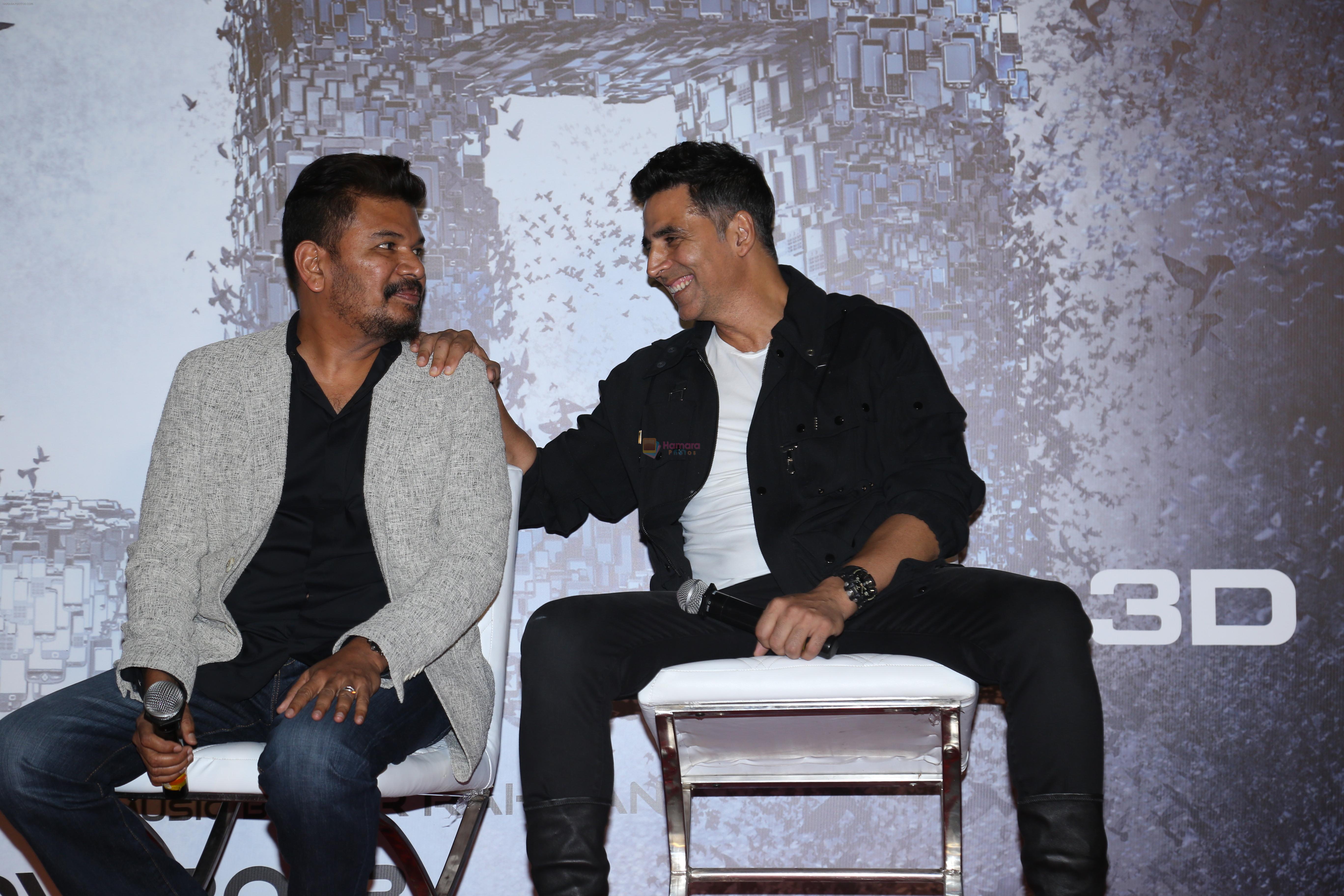 Akshay Kumar, S. Shankar at the Press Conference for film 2.0 in PVR, Juhu on 25th Nov 2018