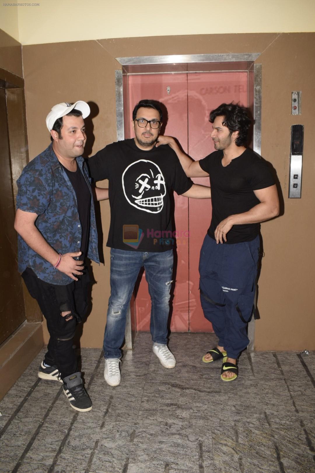 Varun Dhawan, Varun Sharma & Dinesh Vijan spotted at pvr juhu on 2nd Dec 2018