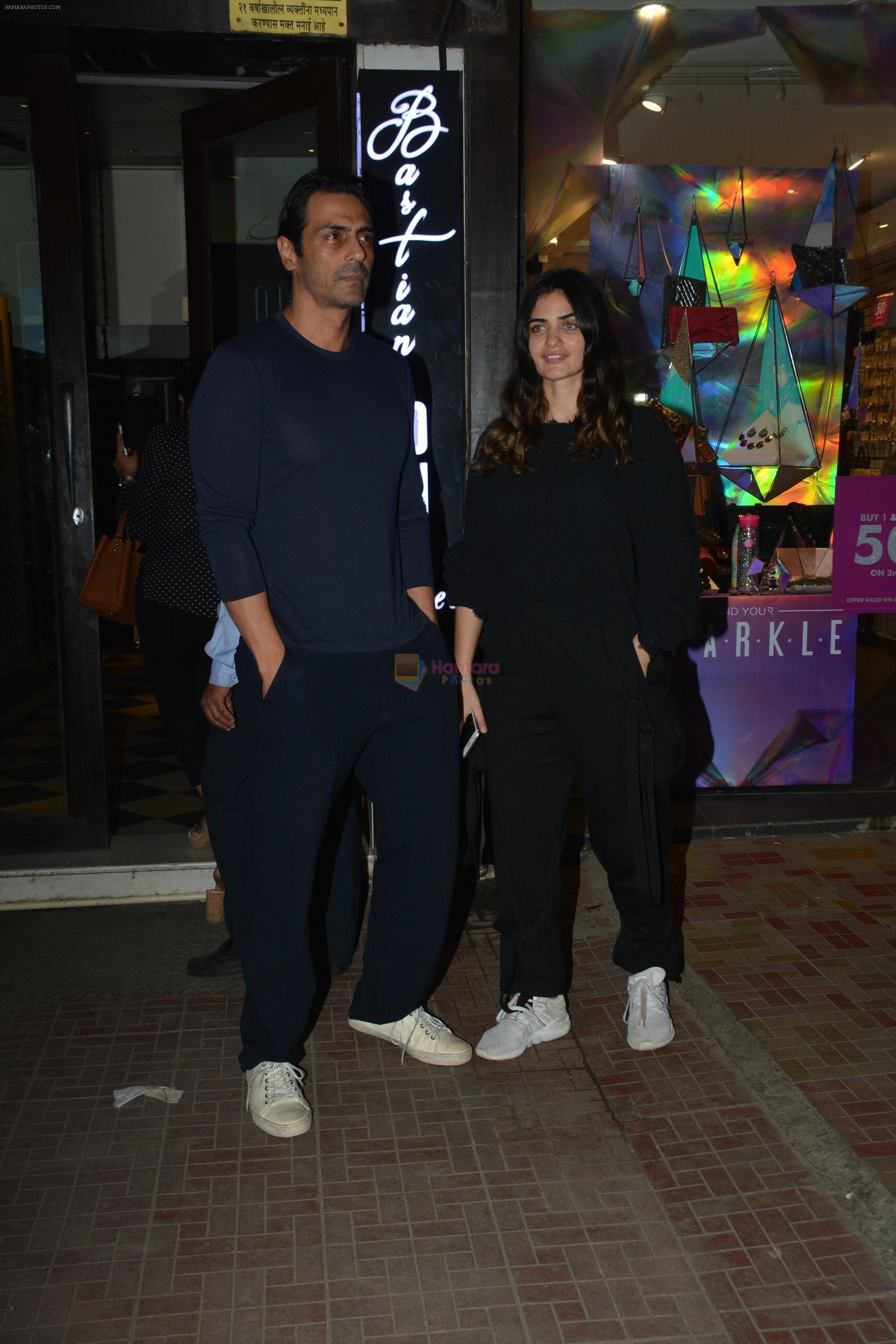 Arjun Rampal & Gabriella spotted at bastian bandra on 5th Dec 2018