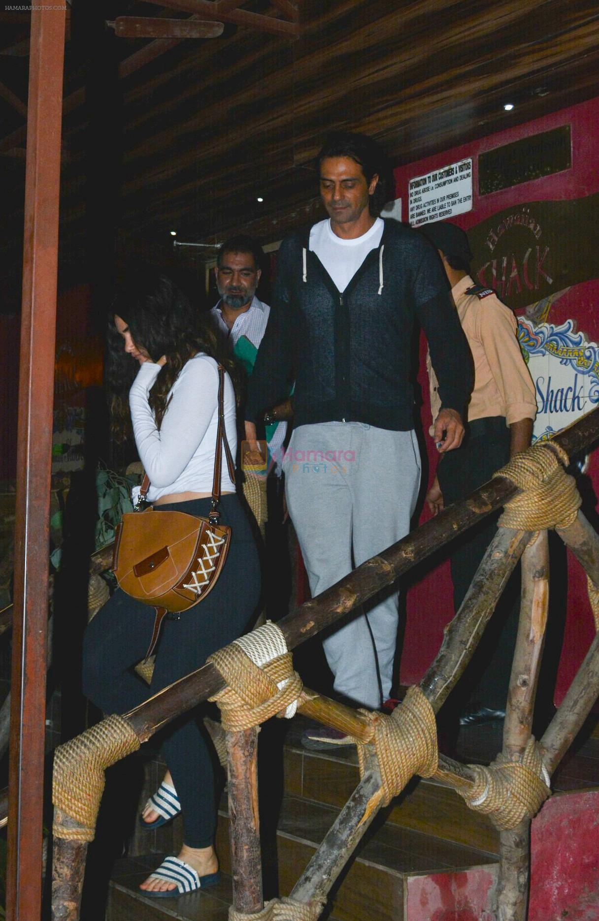 Arjun Rampal & Gabriella spotted at Hawain Shack in bandra on 4th Dec 2018