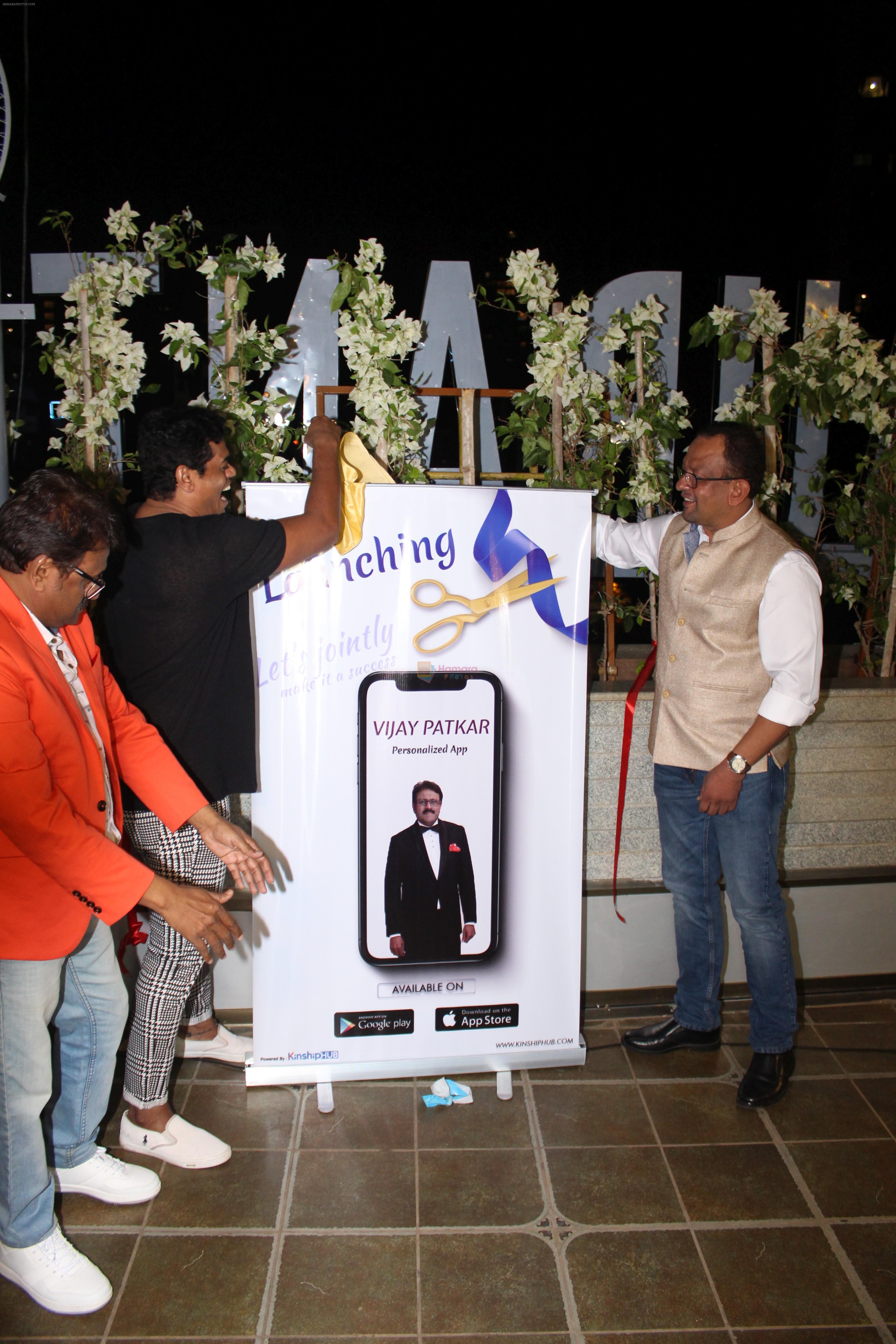 Siddharth Jadhav at the launch of Vijay Patkar Personalised App on 5th Dec 2018