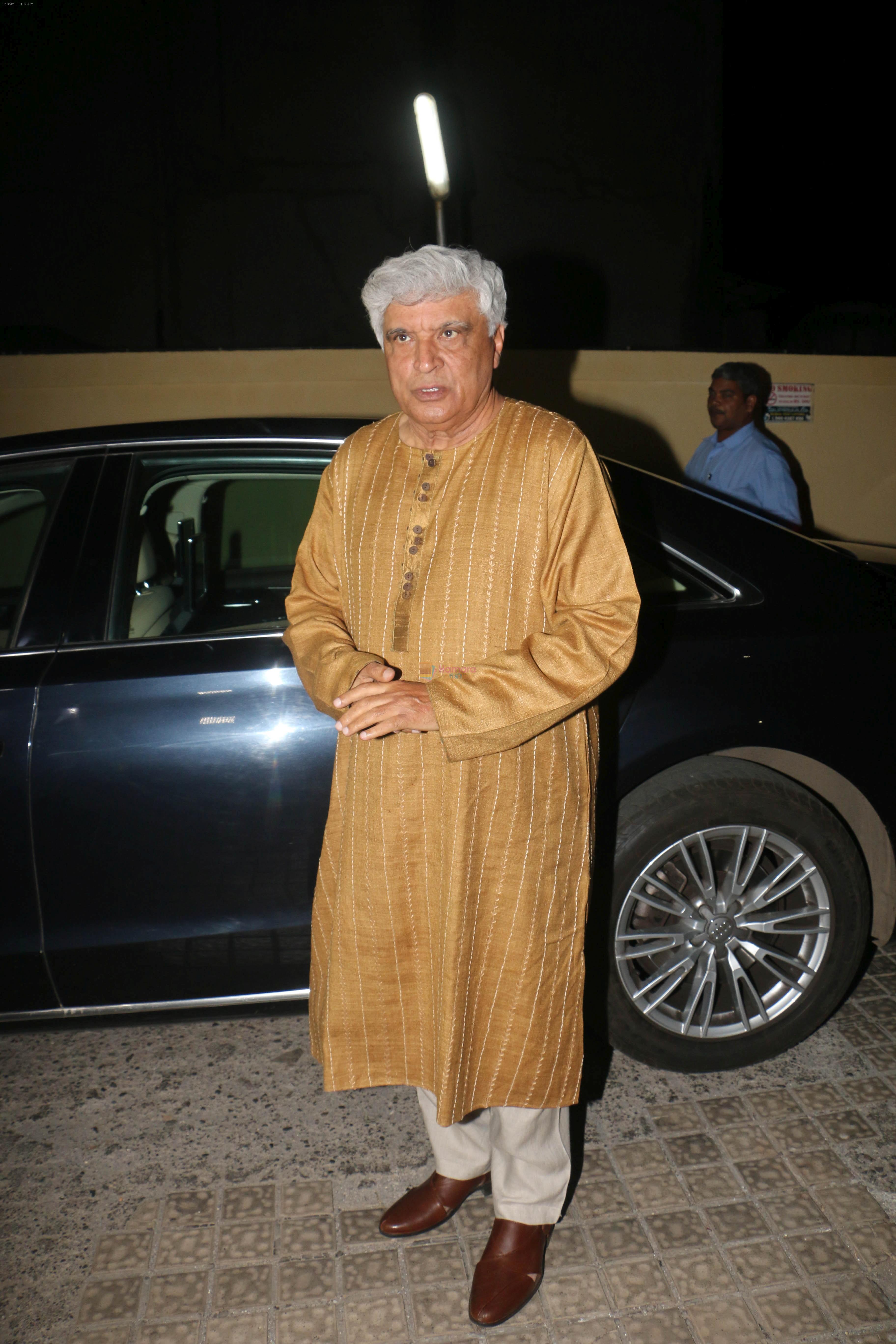 Javed Akhtar at the Screening Of Film Kedarnath At Pvr Juhu on 5th Dec 2018