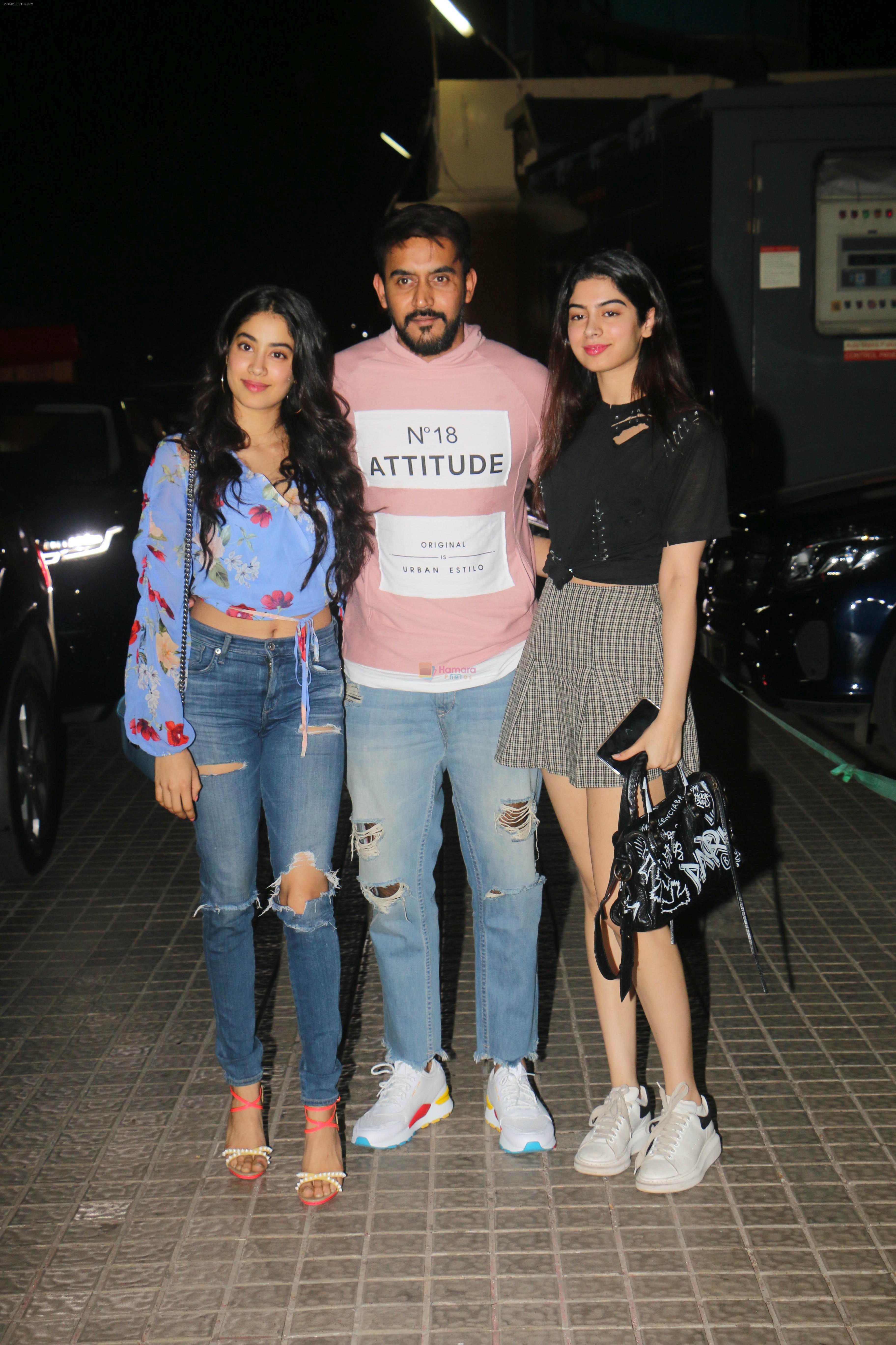 Janhvi Kapoor, Khushi Kapoor at the Screening Of Film Kedarnath At Pvr Juhu on 5th Dec 2018