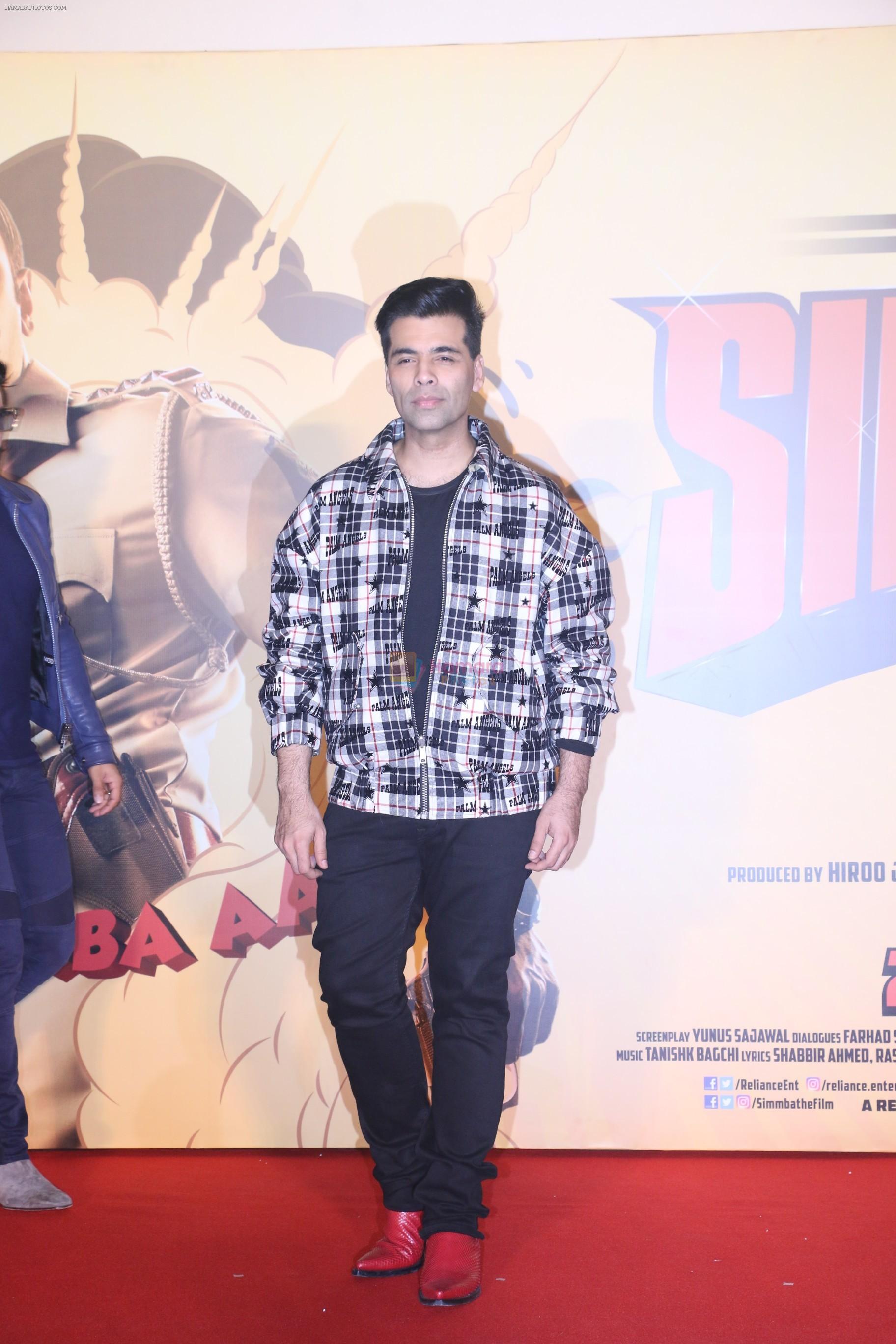 Karan Johar at the Trailer launch of film Simmba in PVR icon, andheri on 4th Dec 2018
