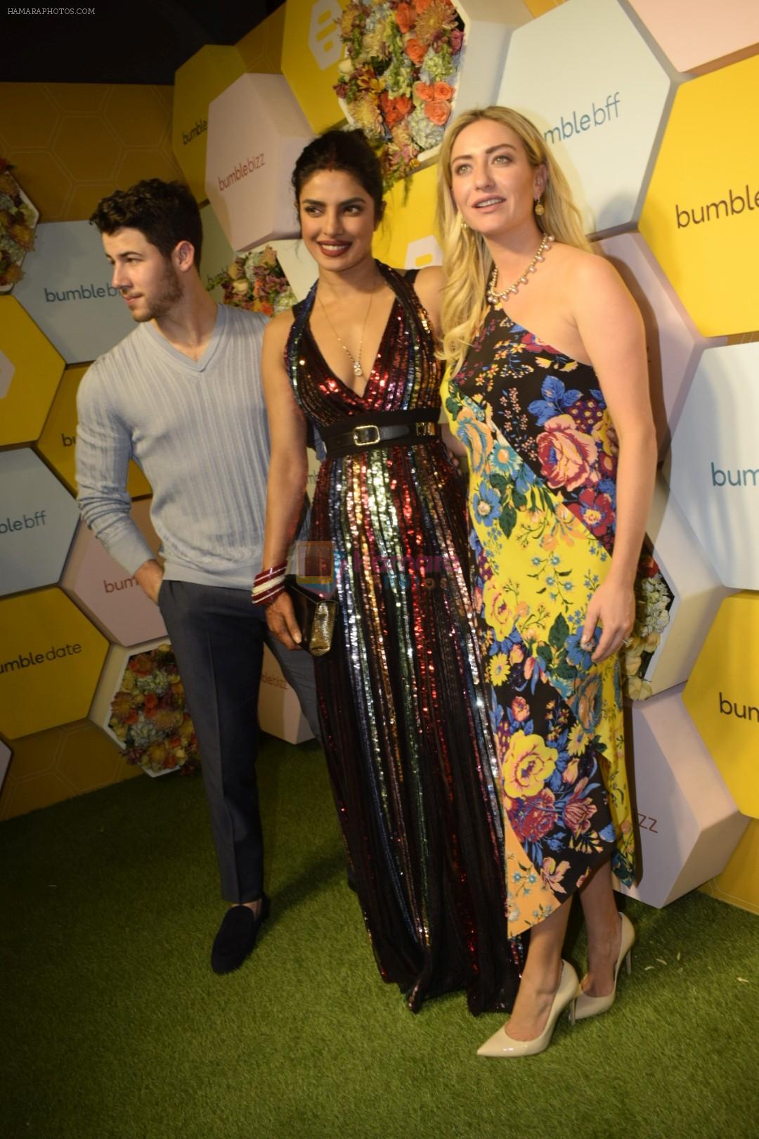 Priyanka Chopra, Nick Jonas at the launch of Bumble at Soho House in juhu on 7th Dec 2018