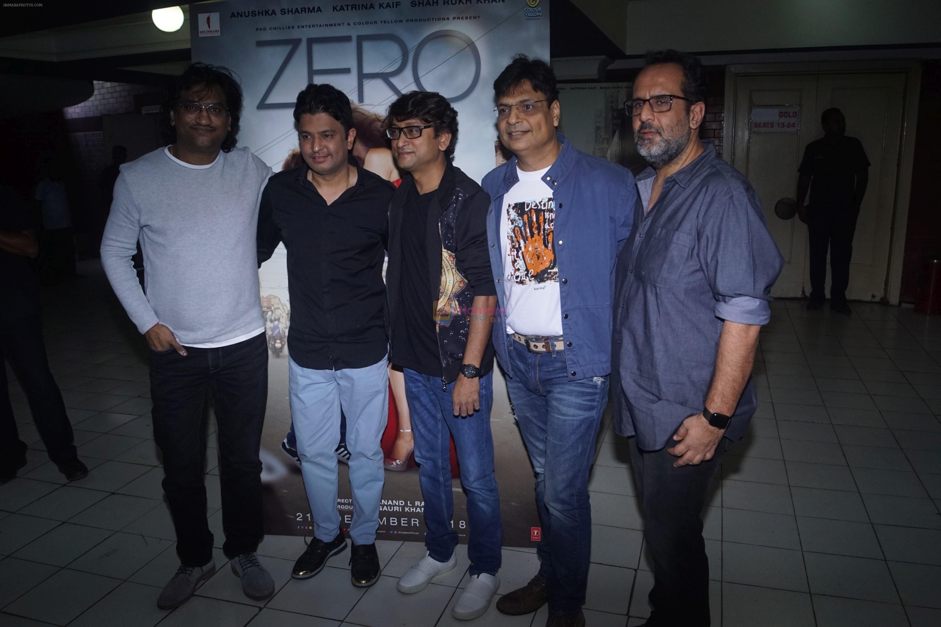 Bhushan Kumar, Ajay Gogavale, Atul Gogavale, Anand L Rai at the Song Launch Husn Parcham from Film Zero on 12th Dec 2018