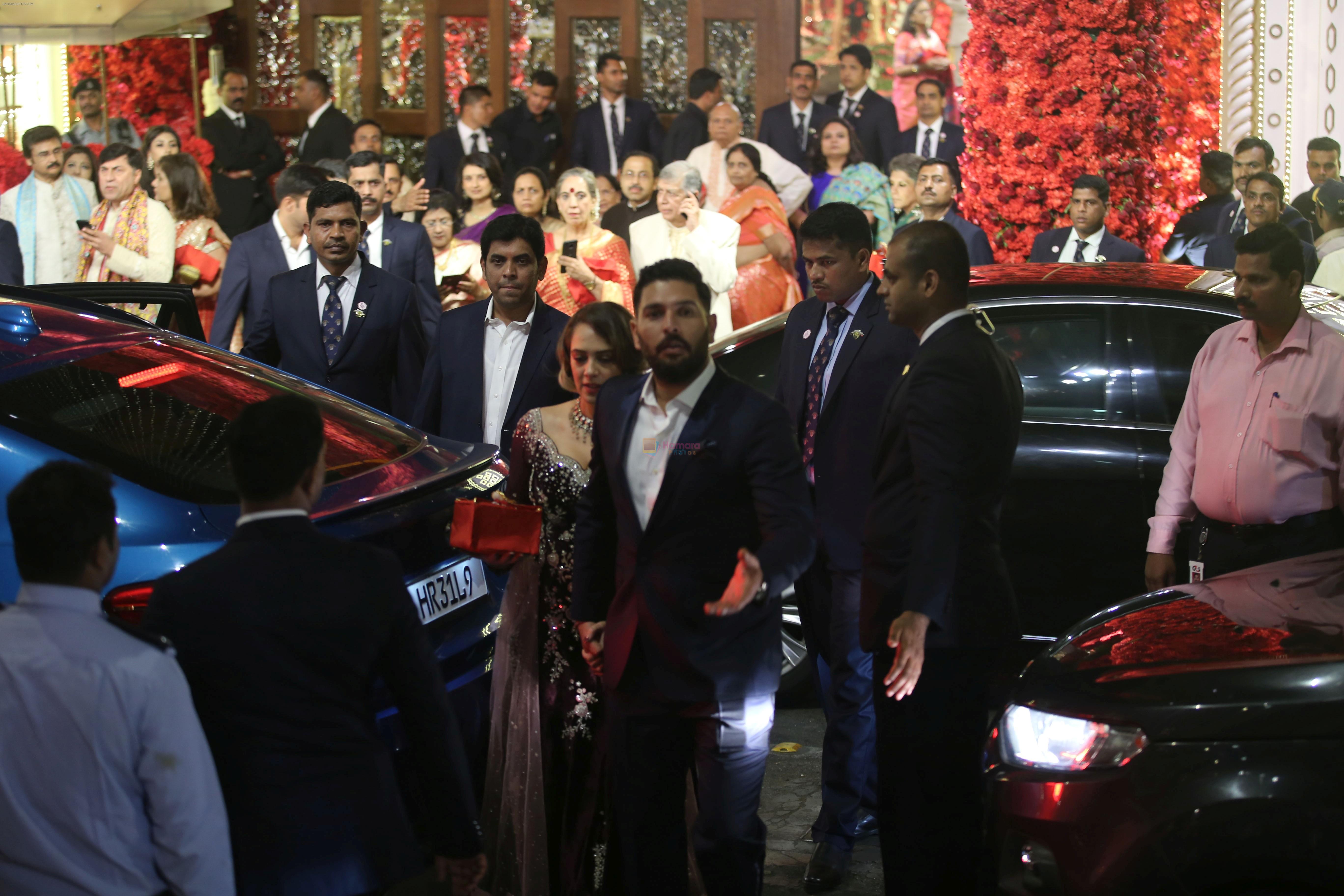 Yuvraj Singh at Isha Ambani and Anand Piramal's wedding on 12th Dec 2018