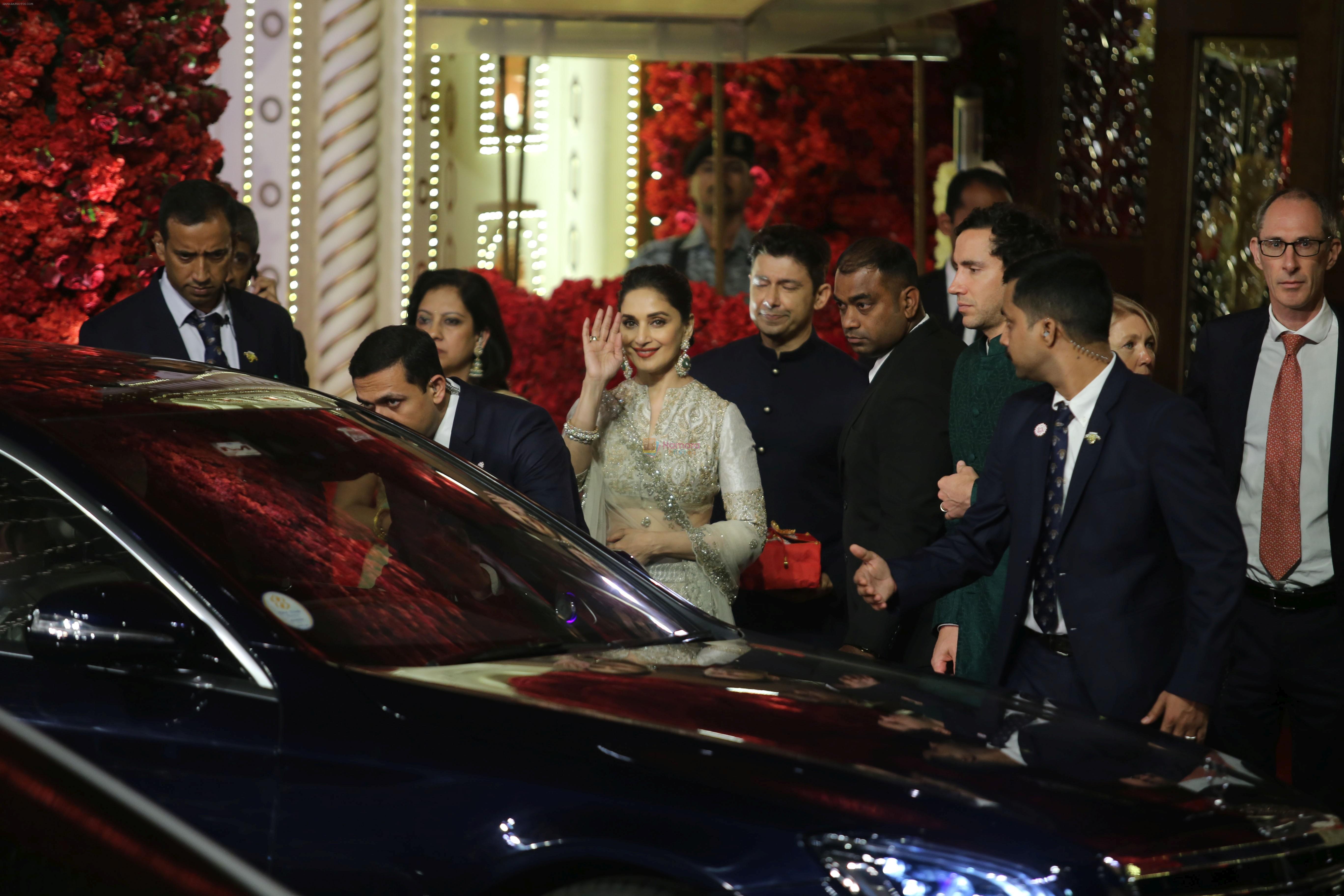 Madhuri Dixit at Isha Ambani and Anand Piramal's wedding on 12th Dec 2018