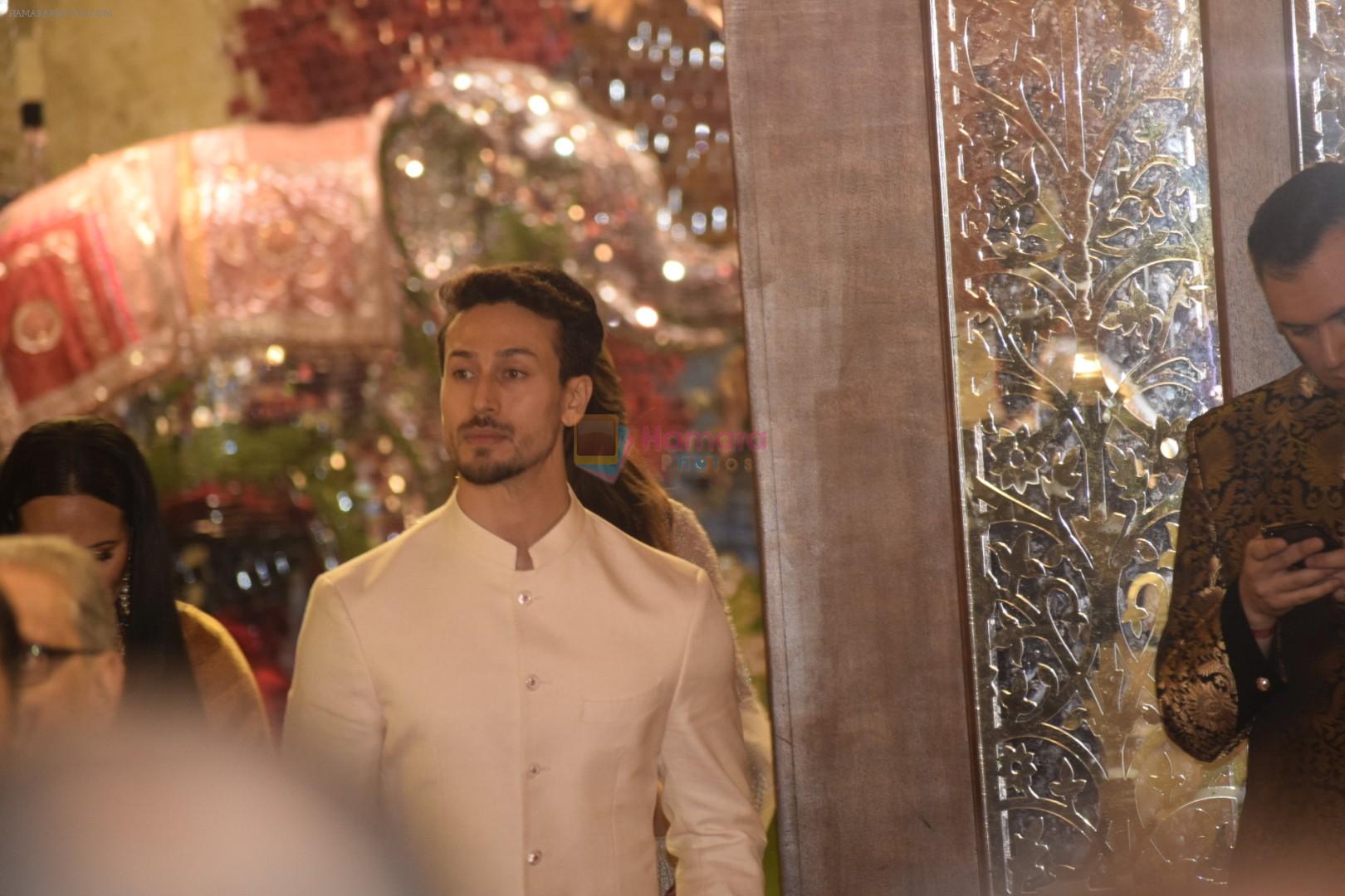 Tiger Shroff at Isha Ambani and Anand Piramal's wedding on 12th Dec 2018