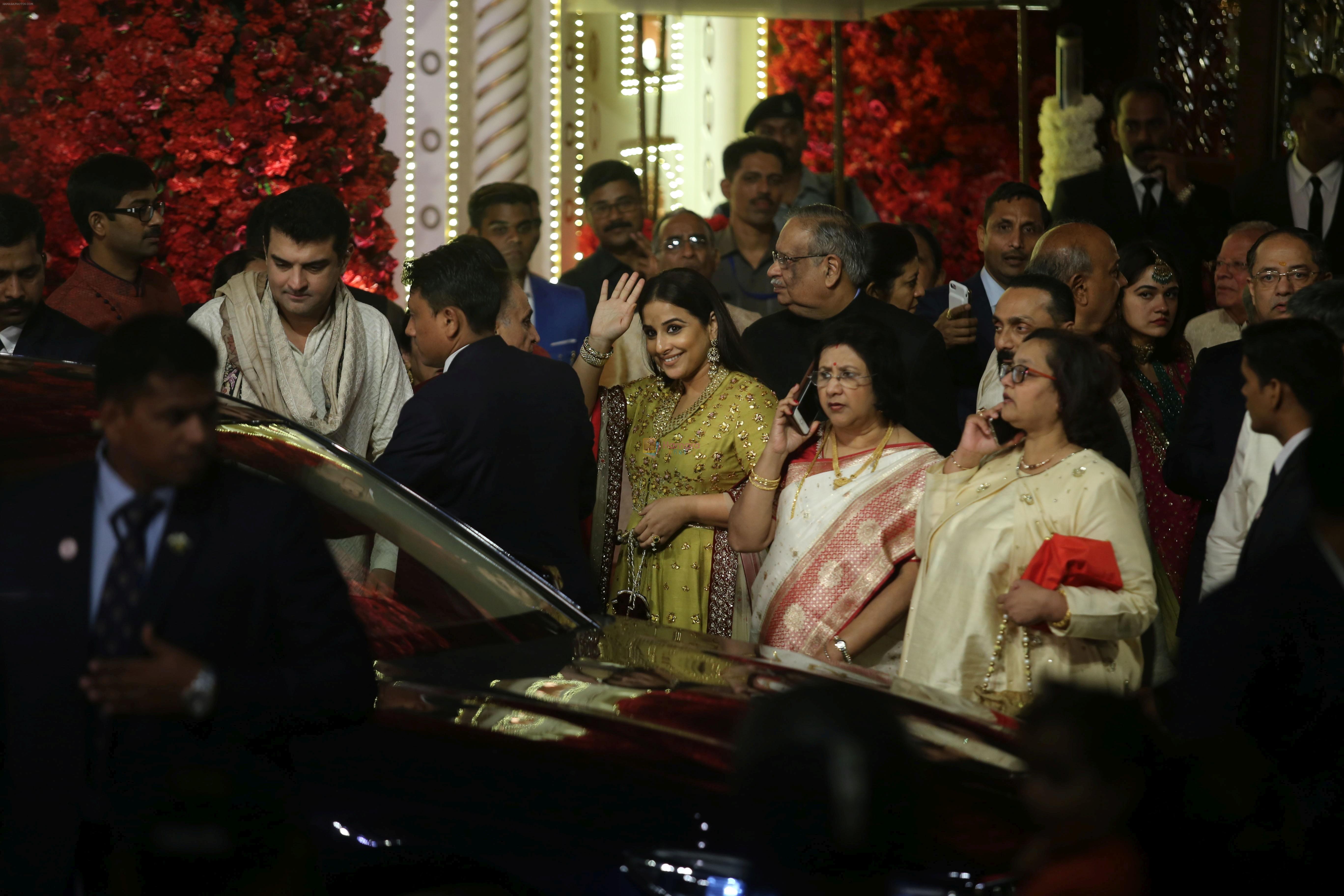 Vidya Balan at Isha Ambani and Anand Piramal's wedding on 12th Dec 2018