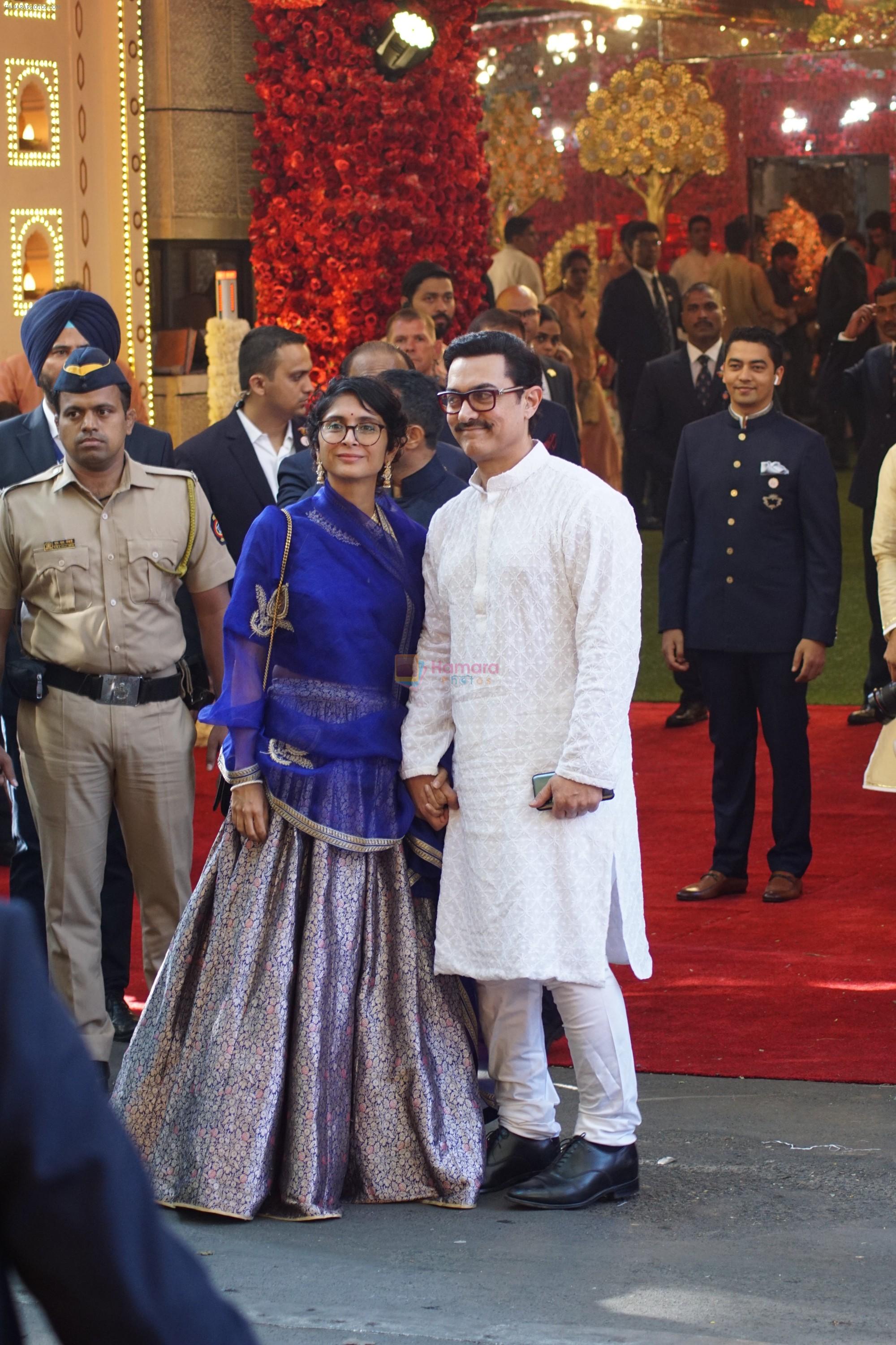 Aamir Khan, Kiran Rao at Isha Ambani and Anand Piramal's wedding on 12th Dec 2018