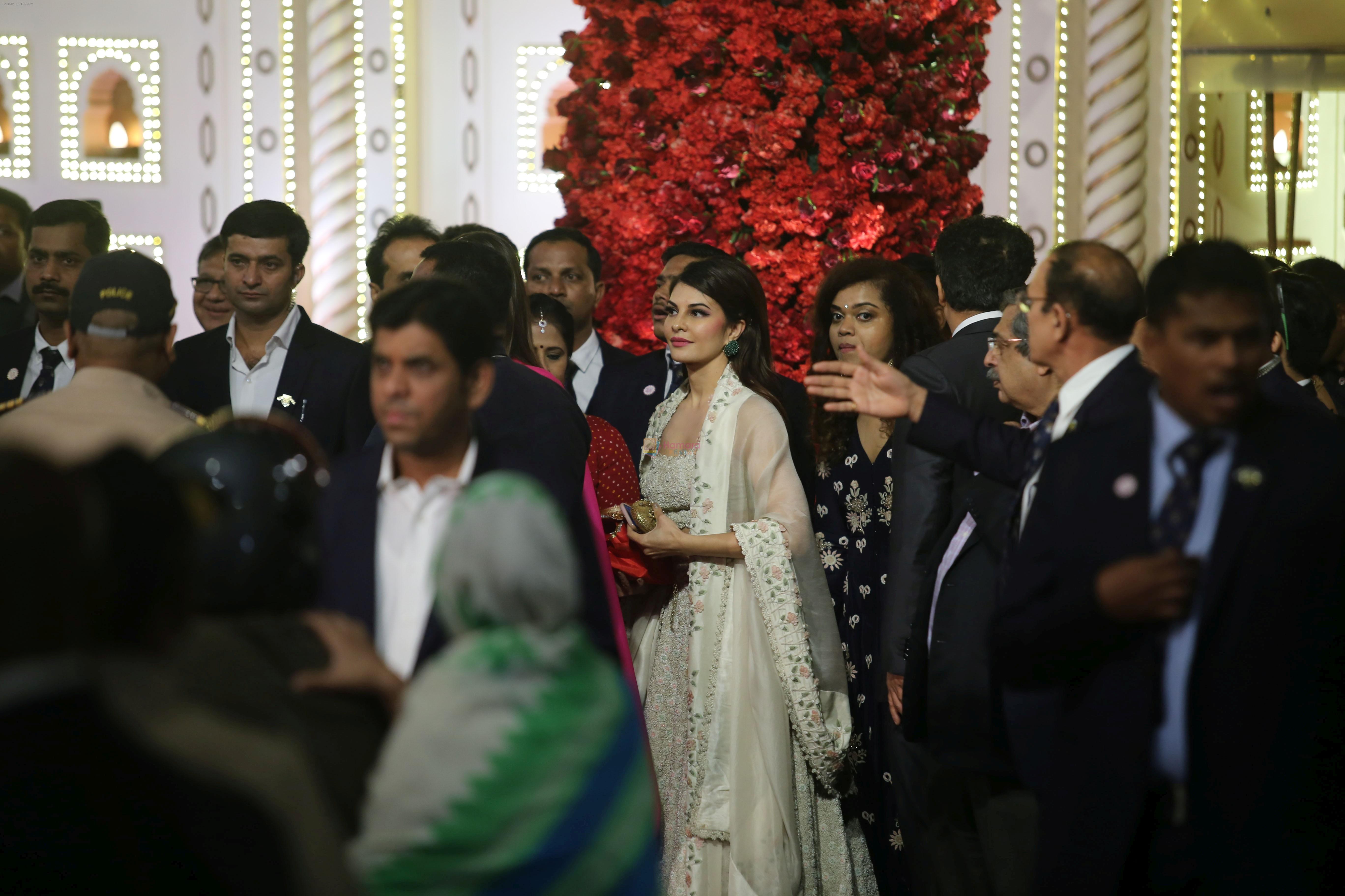 Jacqueline Fernandez at Isha Ambani and Anand Piramal's wedding on 12th Dec 2018