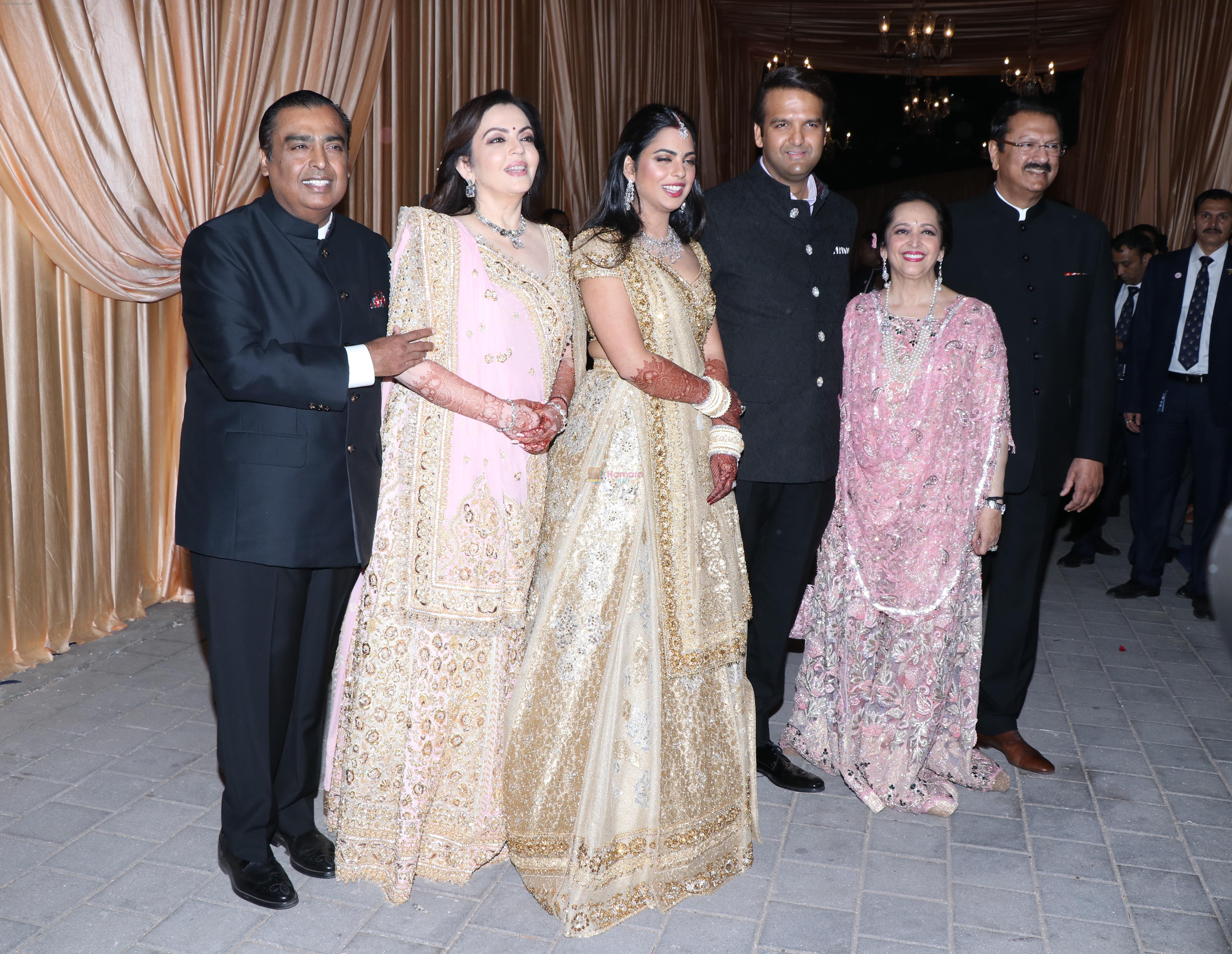 Isha Ambani & Anand Piramal wedding reception in jio garden bkc on 15th Dec 2018