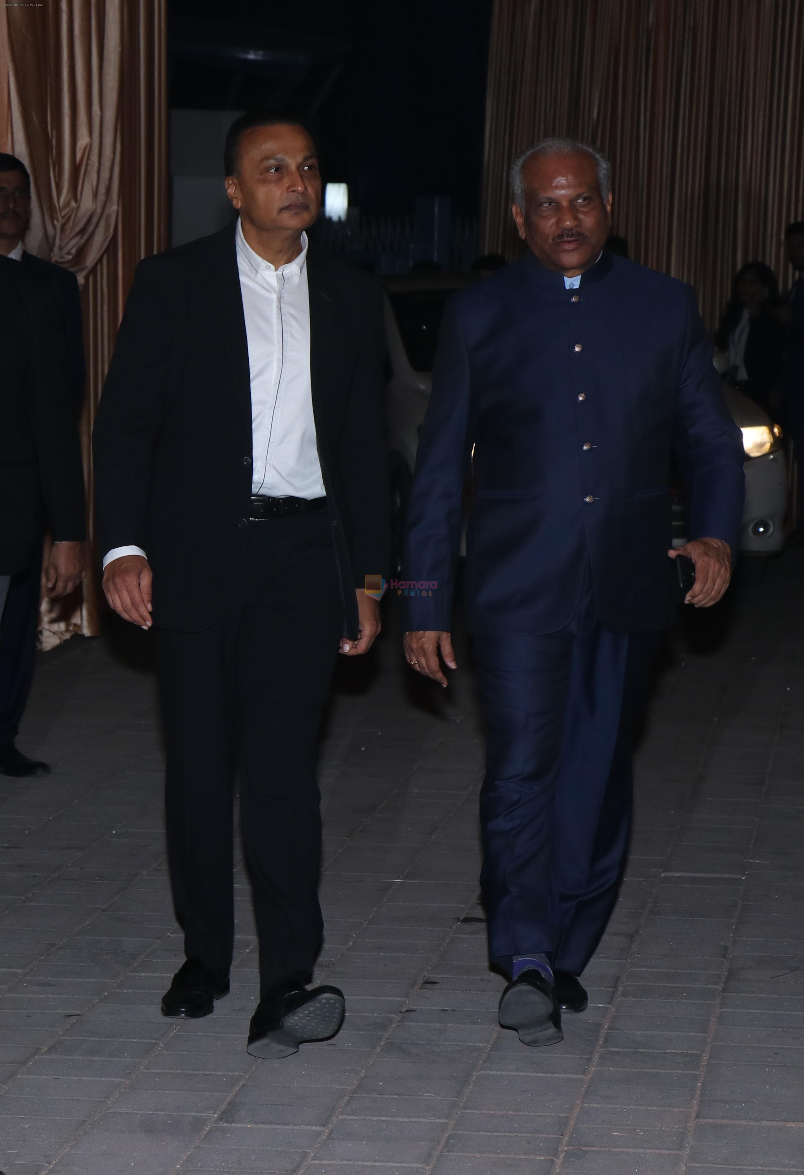 Anil Ambani at Isha Ambani & Anand Piramal wedding reception in jio garden bkc on 15th Dec 2018