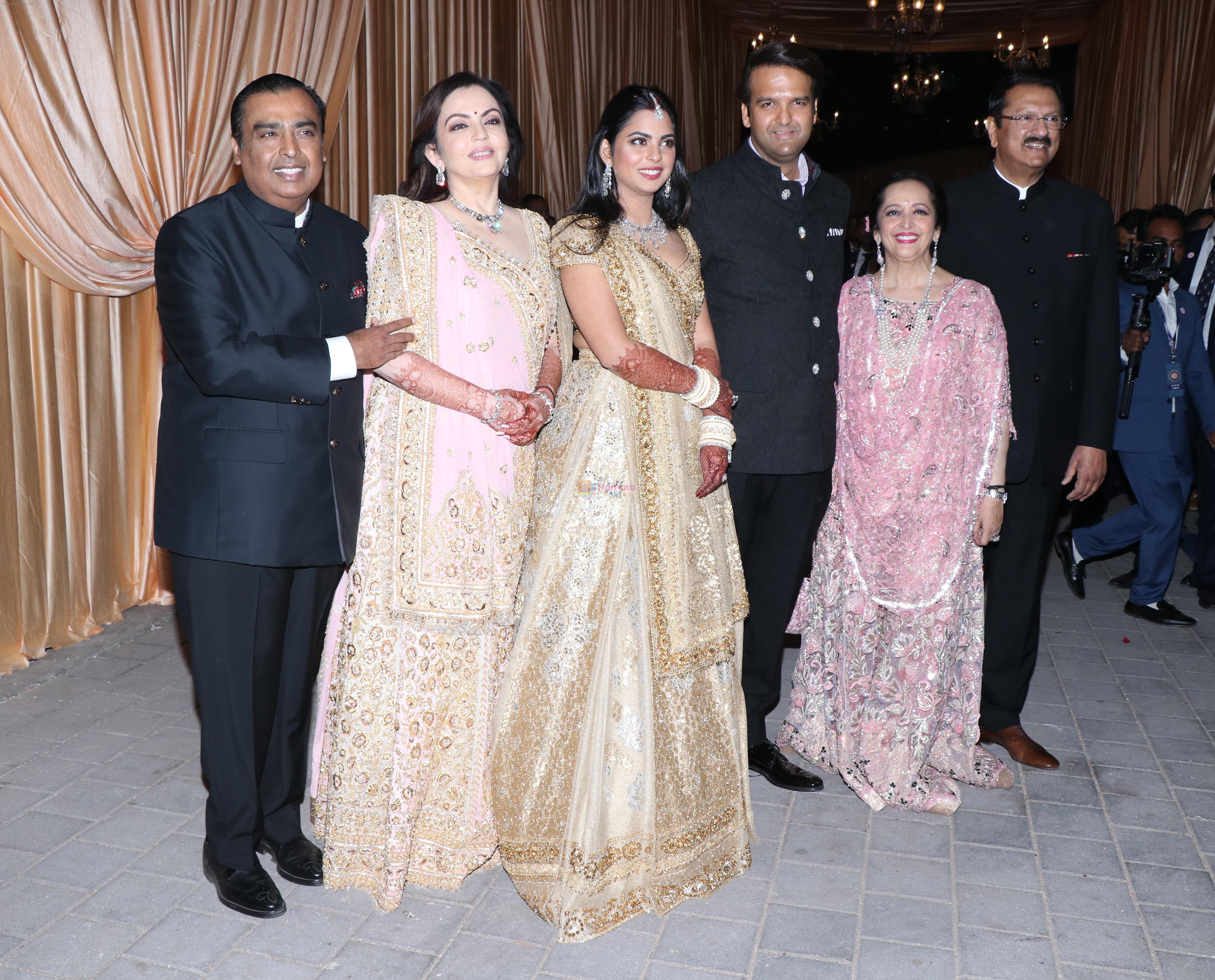 Isha Ambani & Anand Piramal wedding reception in jio garden bkc on 15th Dec 2018