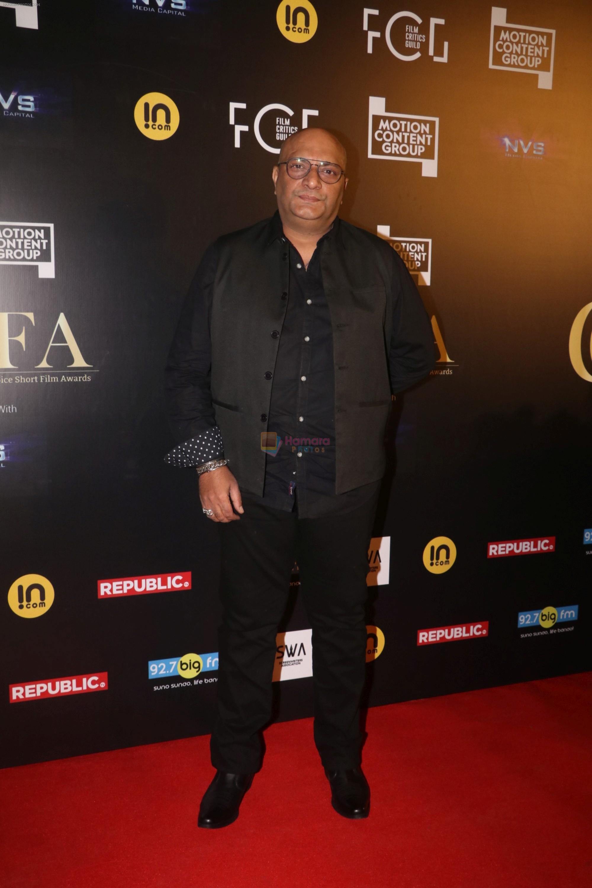 at the Red carpet of critics choice short film awards on 15th Dec 2018